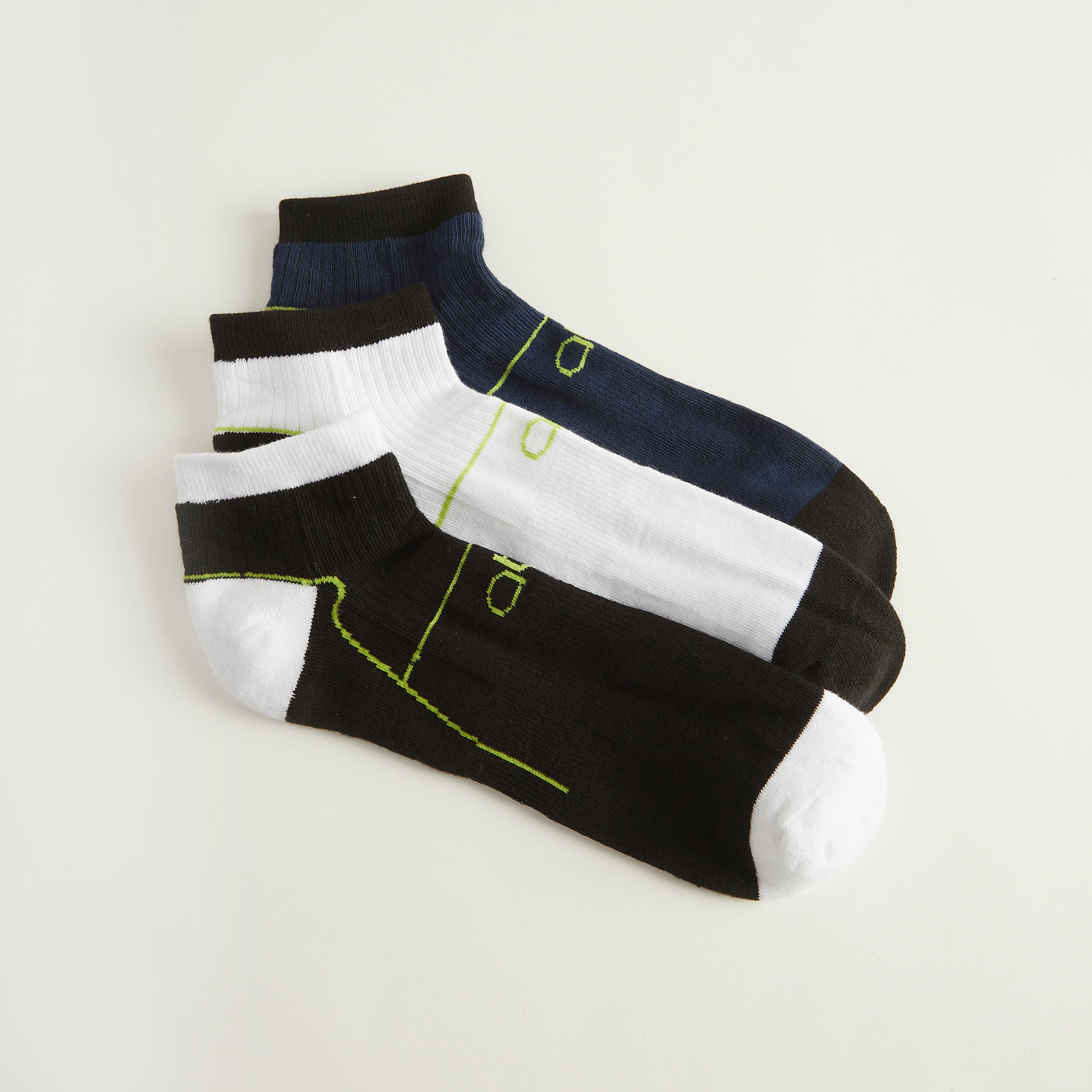 Set of 3 - Assorted Ankle Length Socks-men-socks-image-2