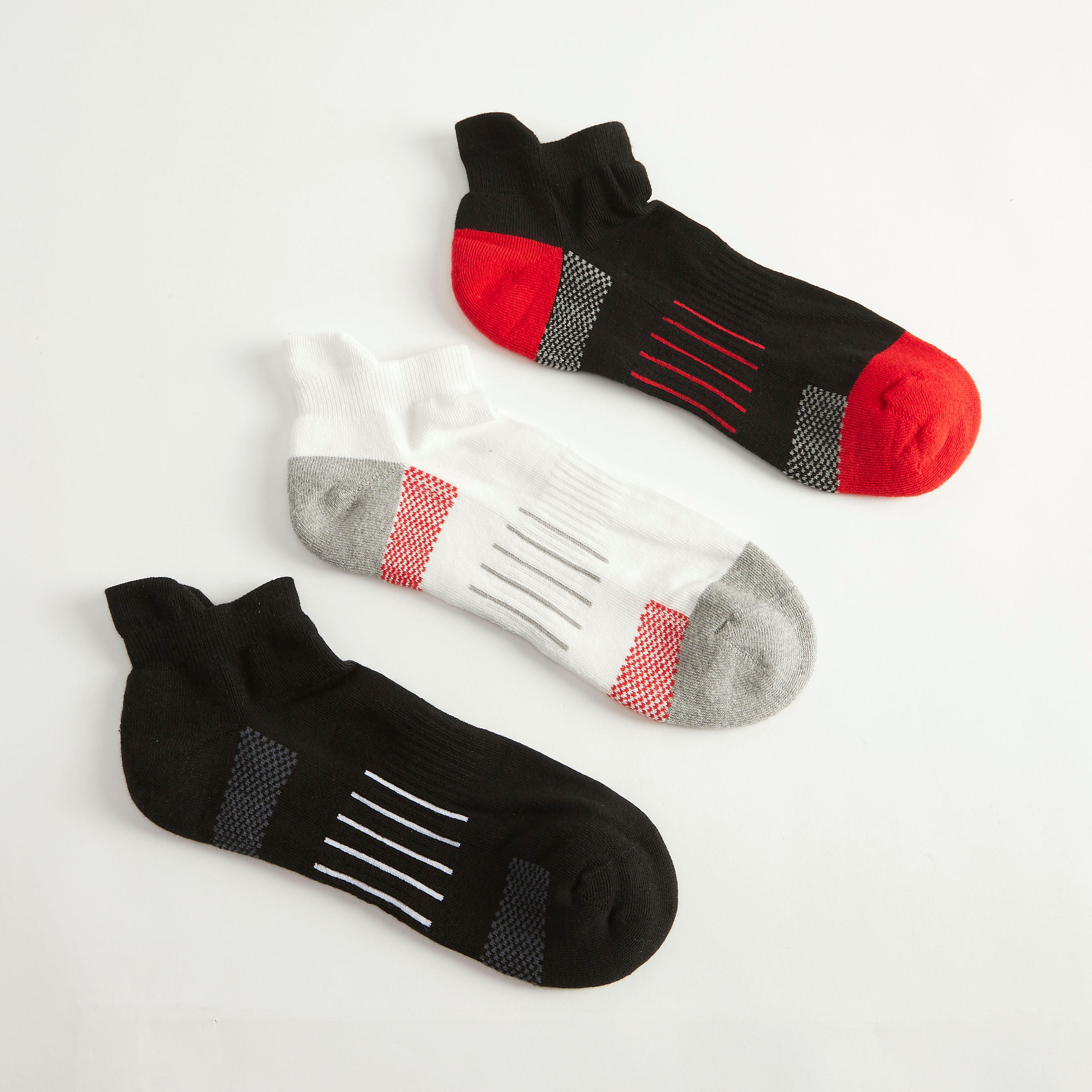 جوارب متنوّعة بطول الكاحل - طقم من 3-men-socks-image-1