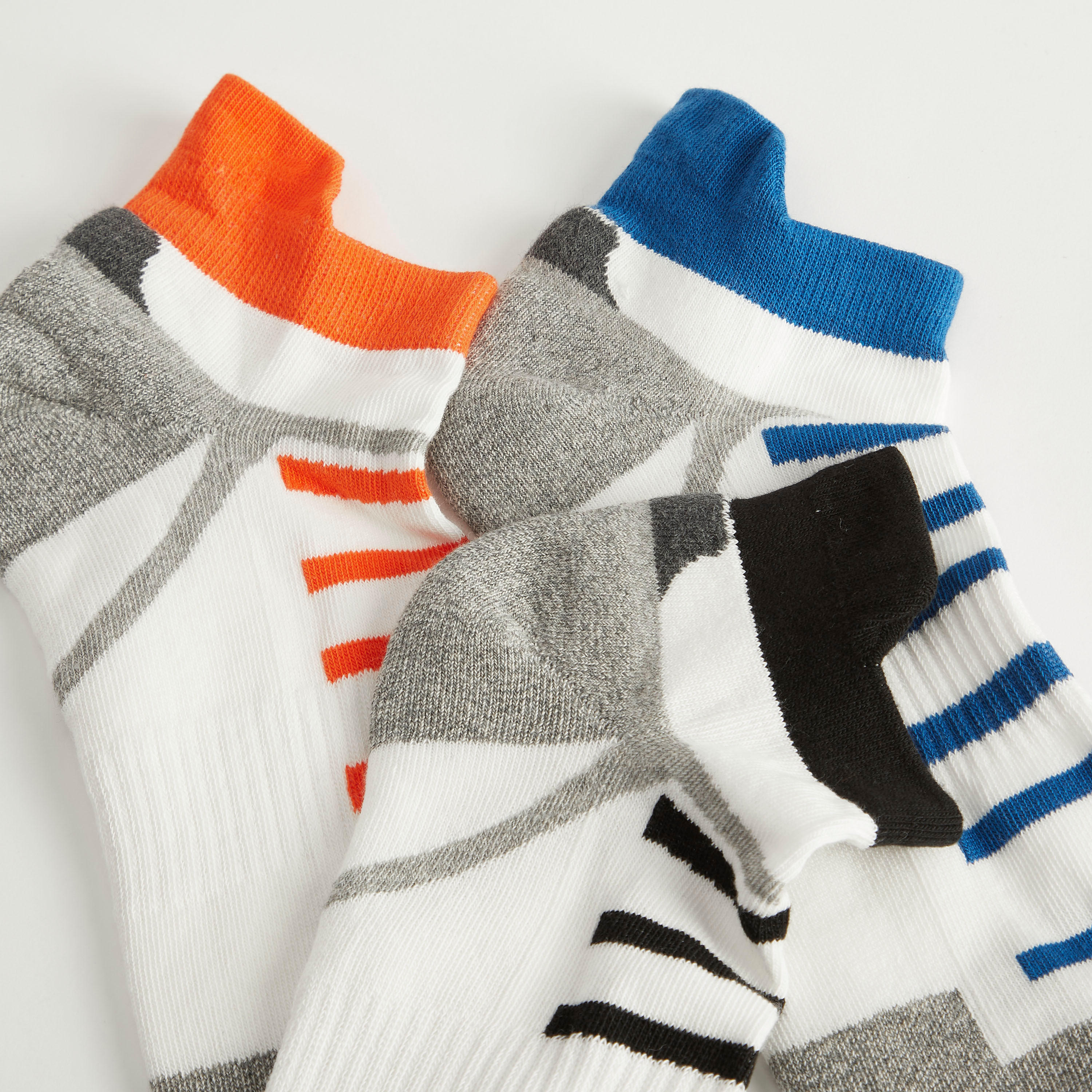 جوارب قطنية مخططة بطول الكاحل - طقم من 3-men-socks-image-4