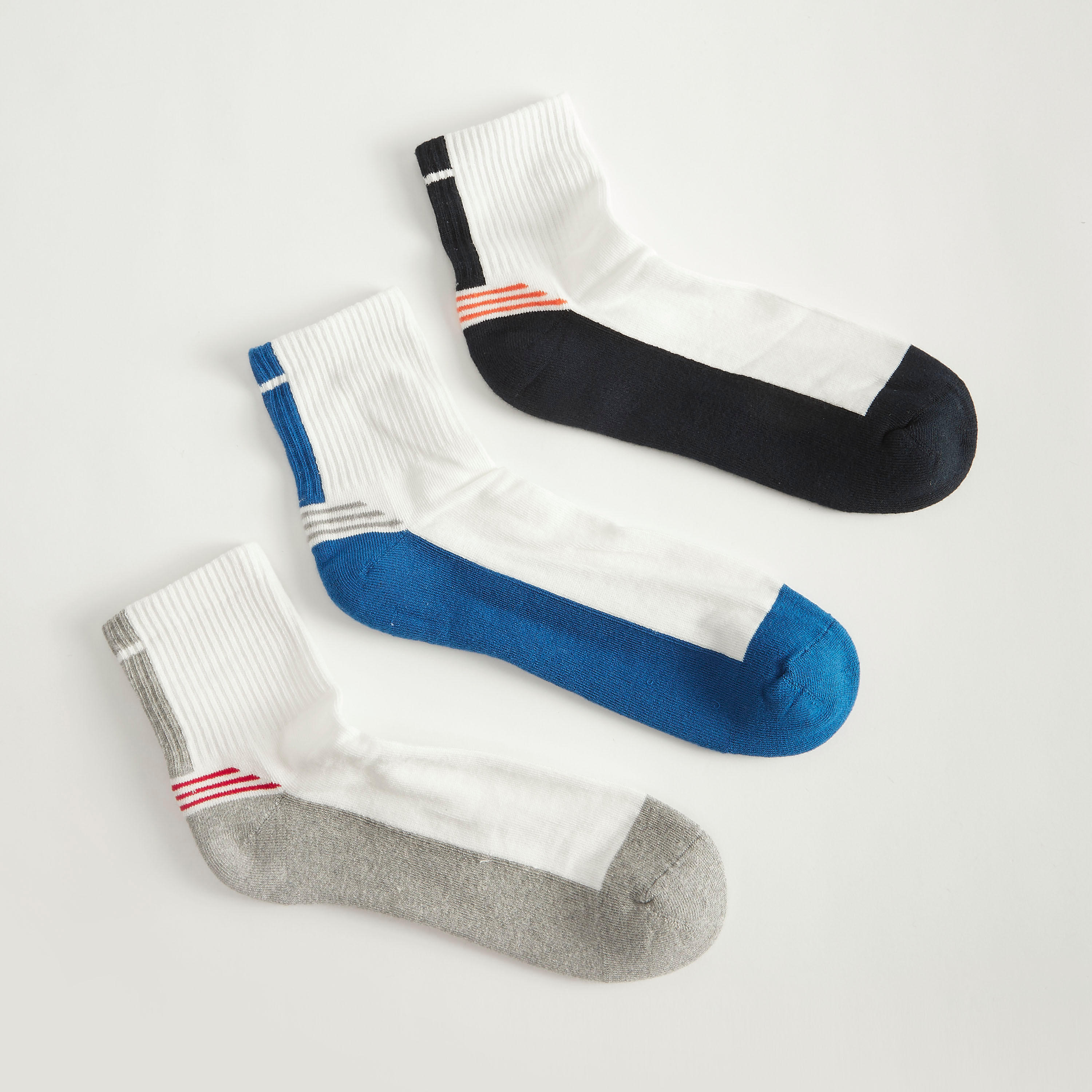 جوارب بطول الكاحل - طقم من 3 أزواج-men-socks-image-1