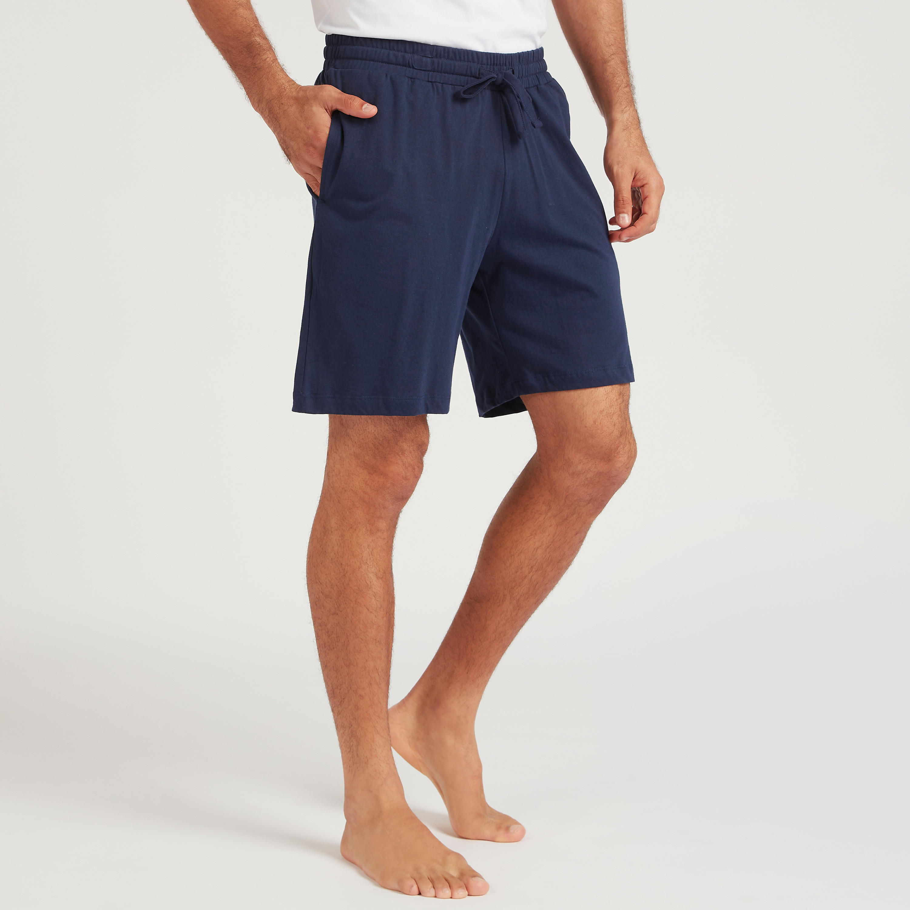 شورتات سادة برباط مطّاطي - طقم من قطعتين-men-clothing-nightwear-pyjamaandshorts-image-8