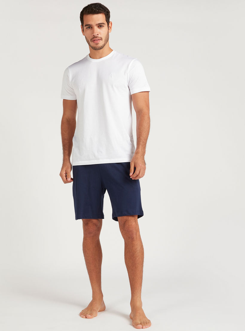 Set of 2 - Solid Shorts with Elasticised Drawstring-men-clothing-nightwear-pyjamaandshorts-image-4