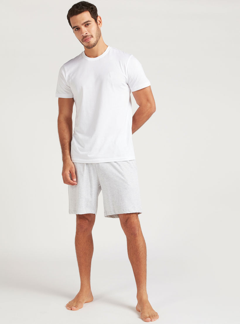 Set of 2 - Solid Shorts with Elasticised Drawstring-men-clothing-nightwear-pyjamaandshorts-image-5