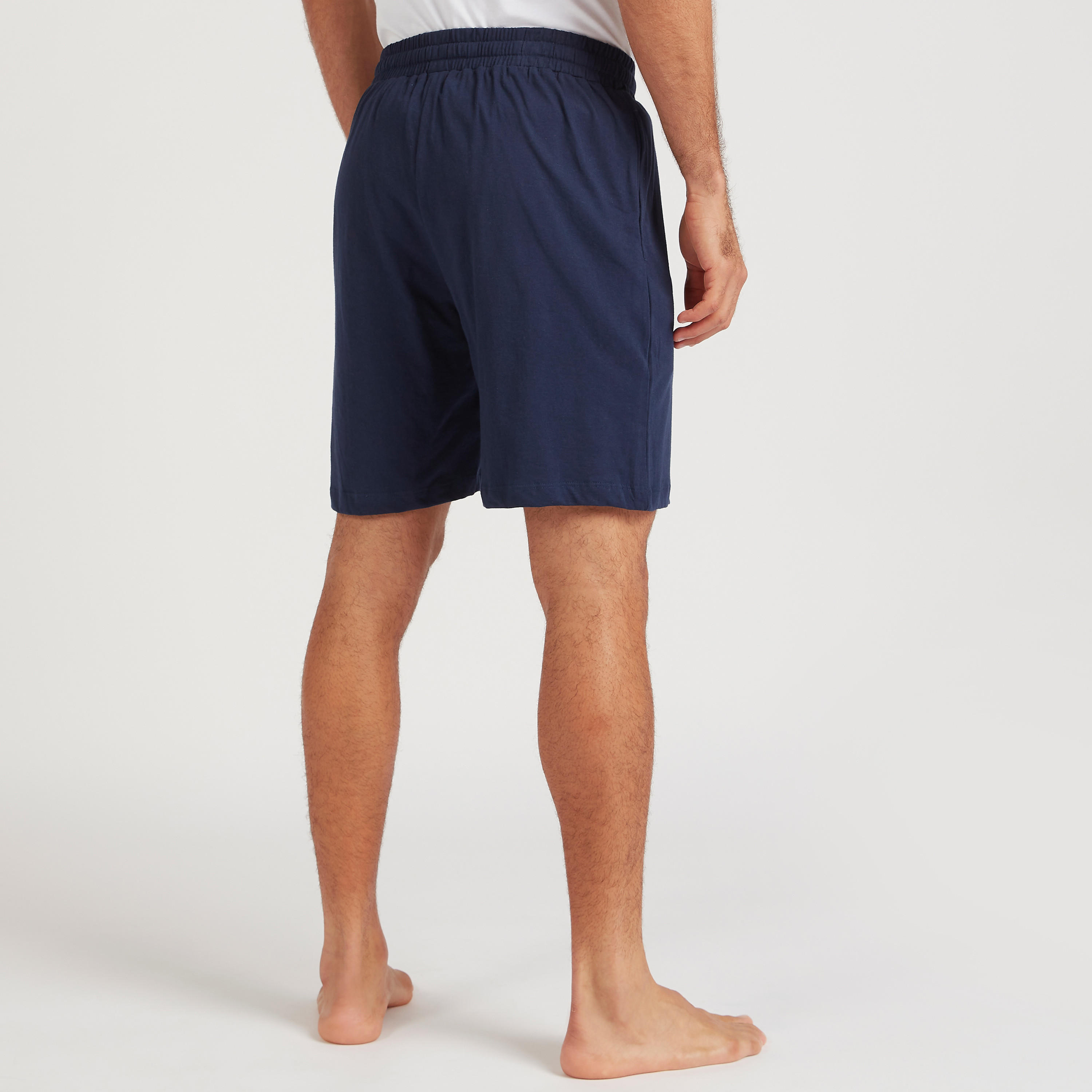 شورتات سادة برباط مطّاطي - طقم من قطعتين-men-clothing-nightwear-pyjamaandshorts-image-4