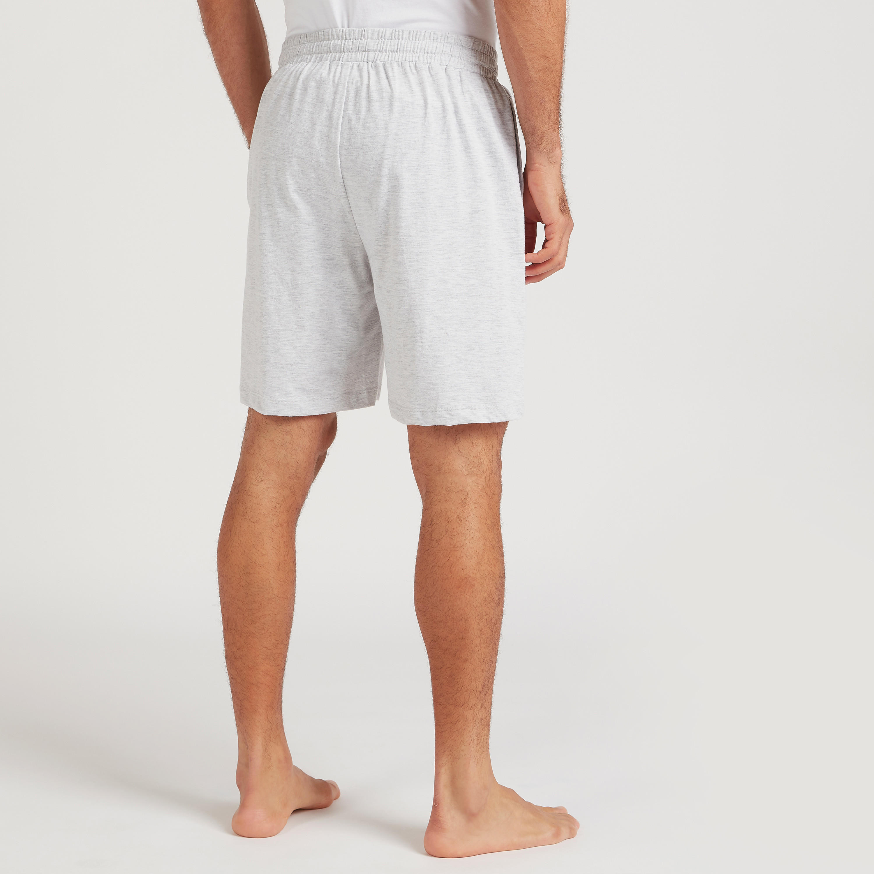 شورتات سادة برباط مطّاطي - طقم من قطعتين-men-clothing-nightwear-pyjamaandshorts-image-3