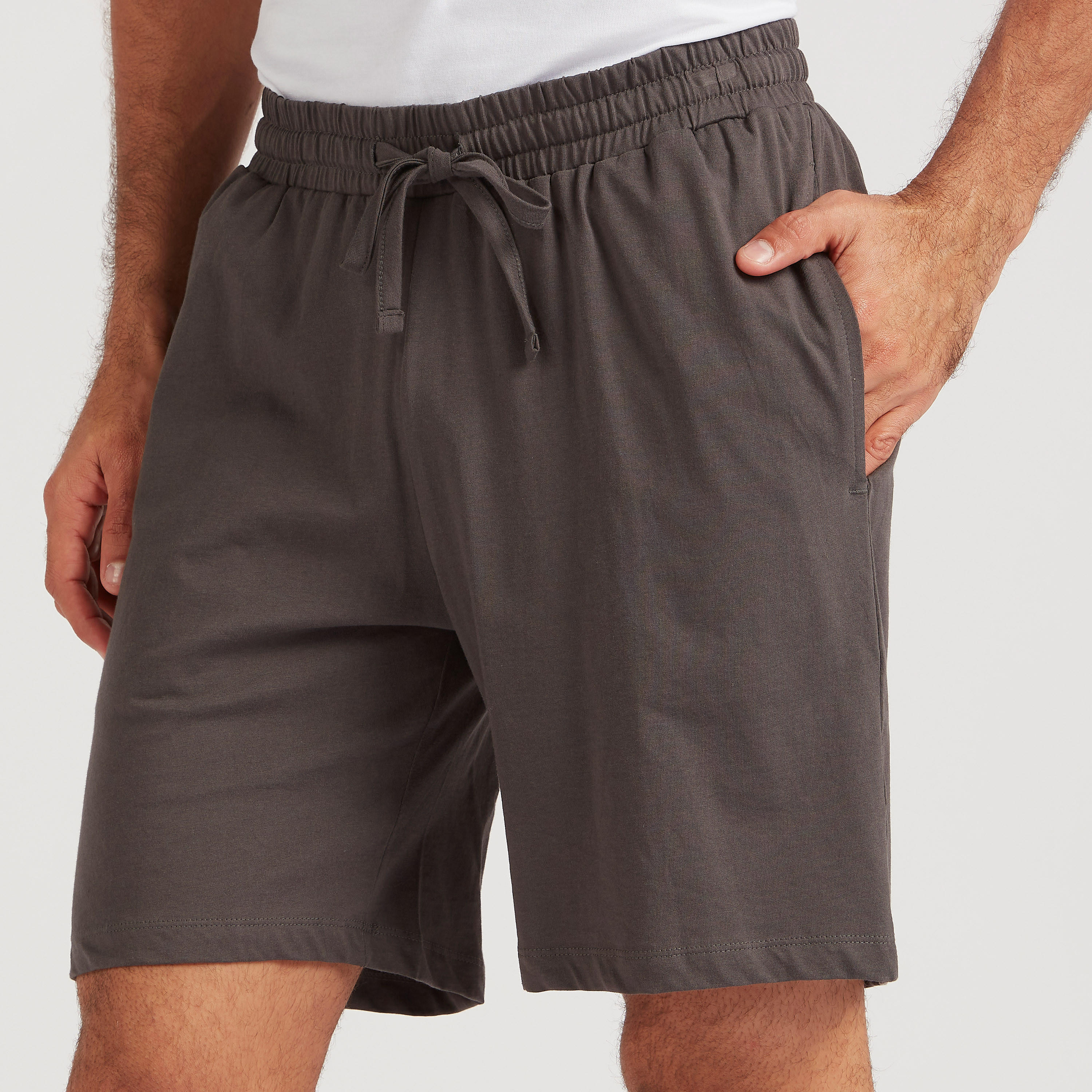 Set of 2 - Solid Shorts with Elasticised Drawstring-men-clothing-nightwear-pyjamaandshorts-image-7