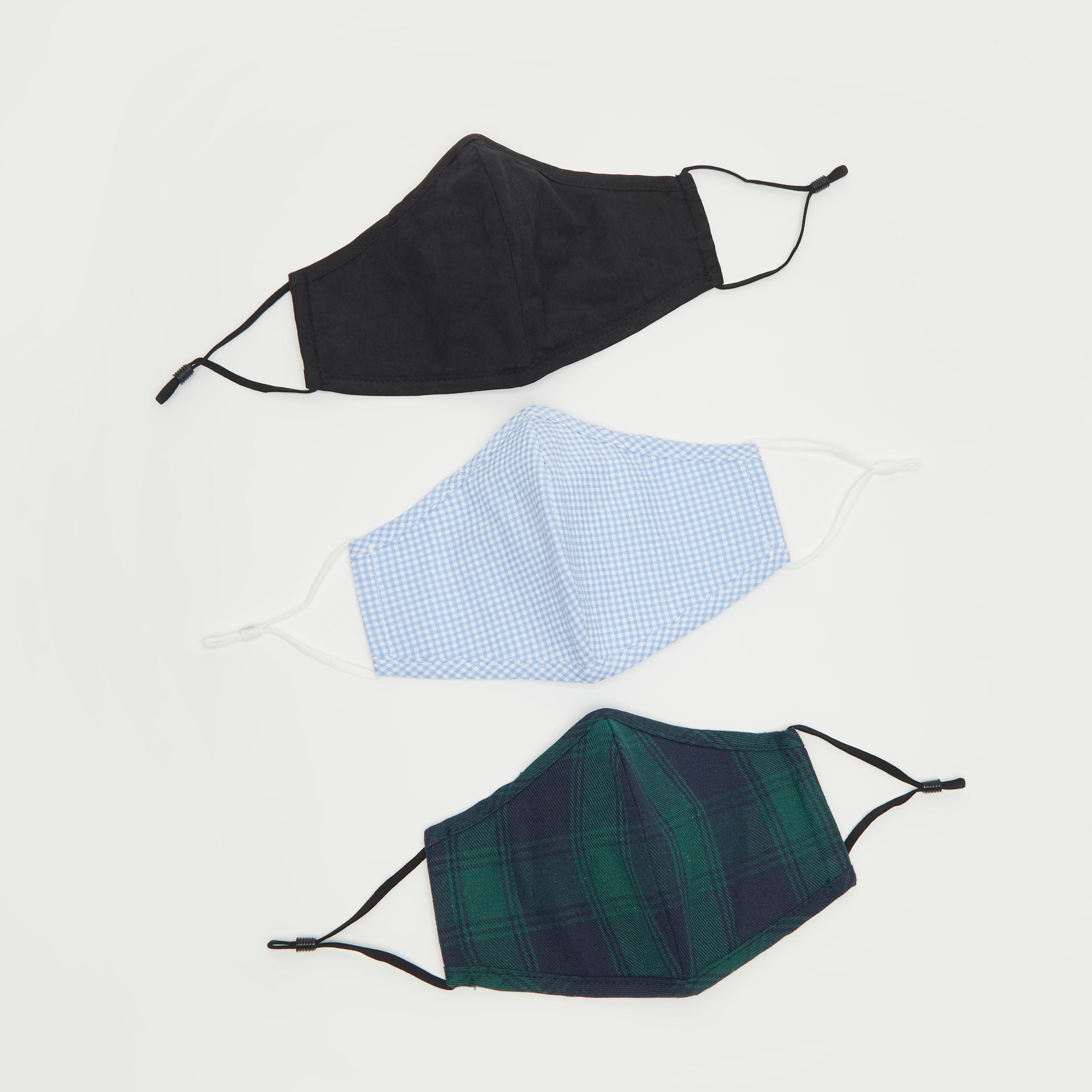 ماسكات وجه مضادة للغبار بحلقات أذن قابلة للتّعديل - طقم من 3 قطع-women-clothingaccessories-fashionmasks-image-2