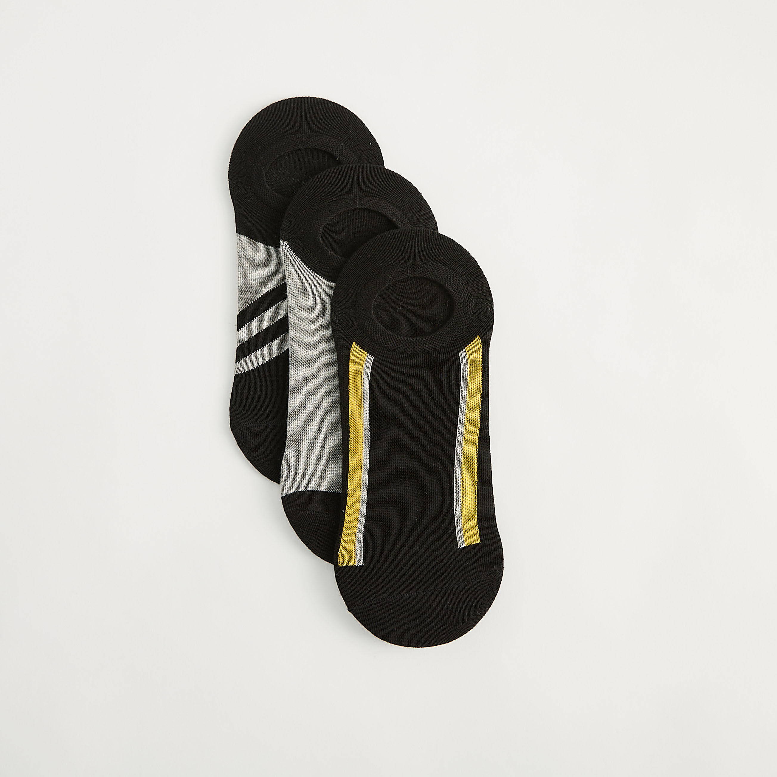 جوارب غير مرئيّة ومتنوّعة - طقم من 3 أزواج-men-socks-image-1