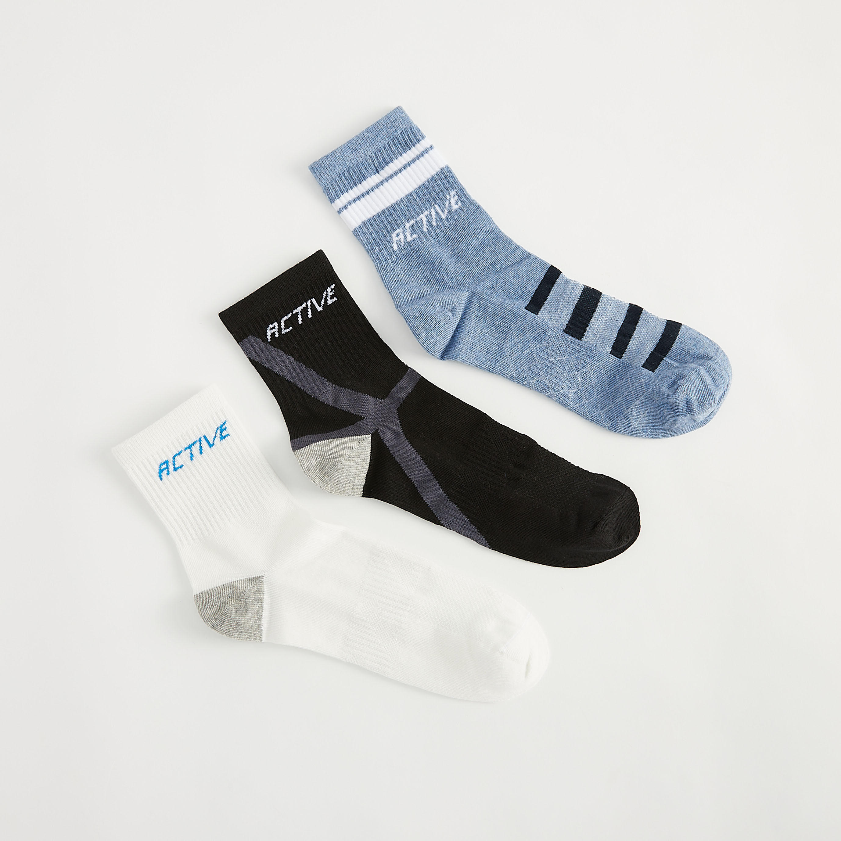 جوارب بطول ربلة الساق - طقم من 3-men-socks-image-4