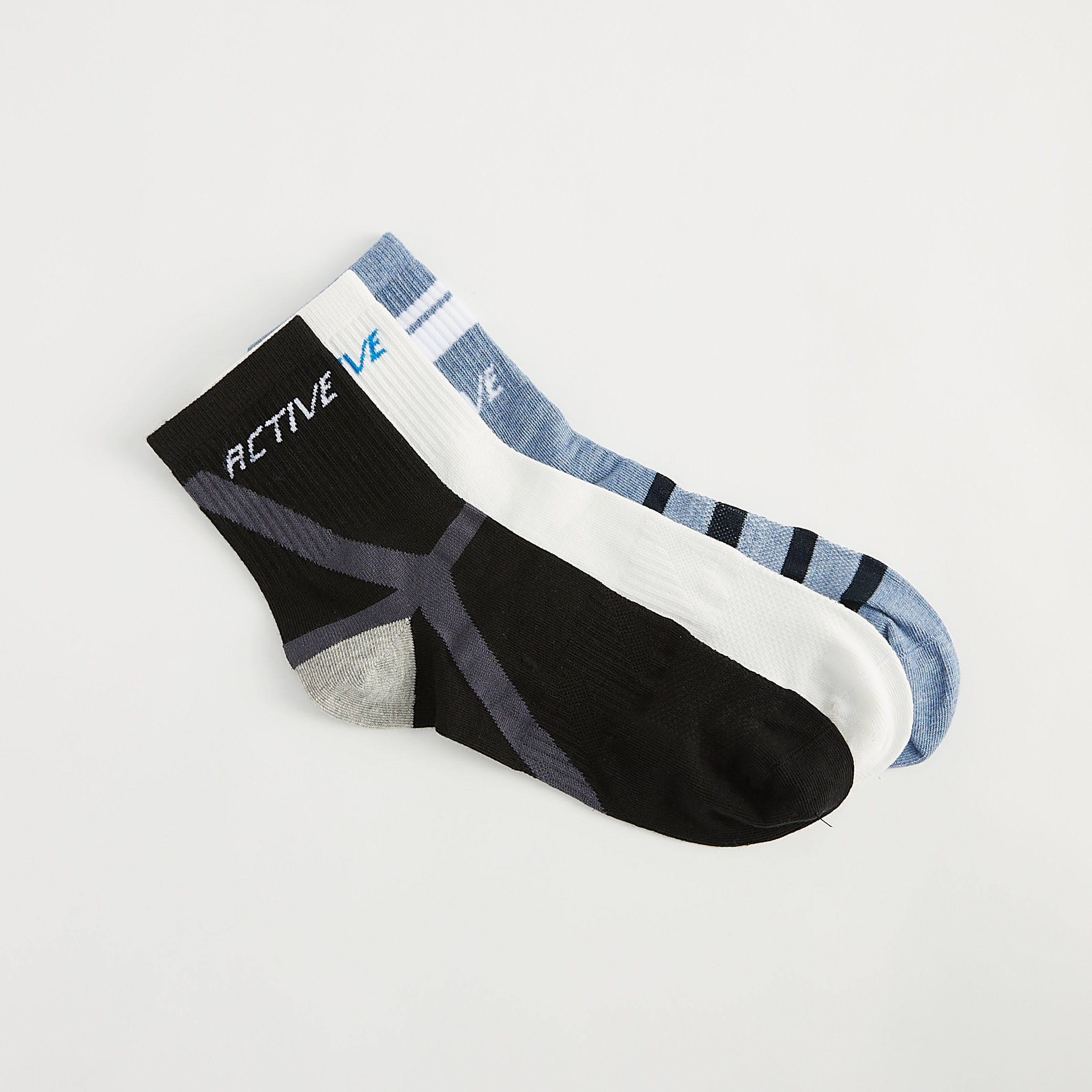 جوارب بطول ربلة الساق - طقم من 3-men-socks-image-3