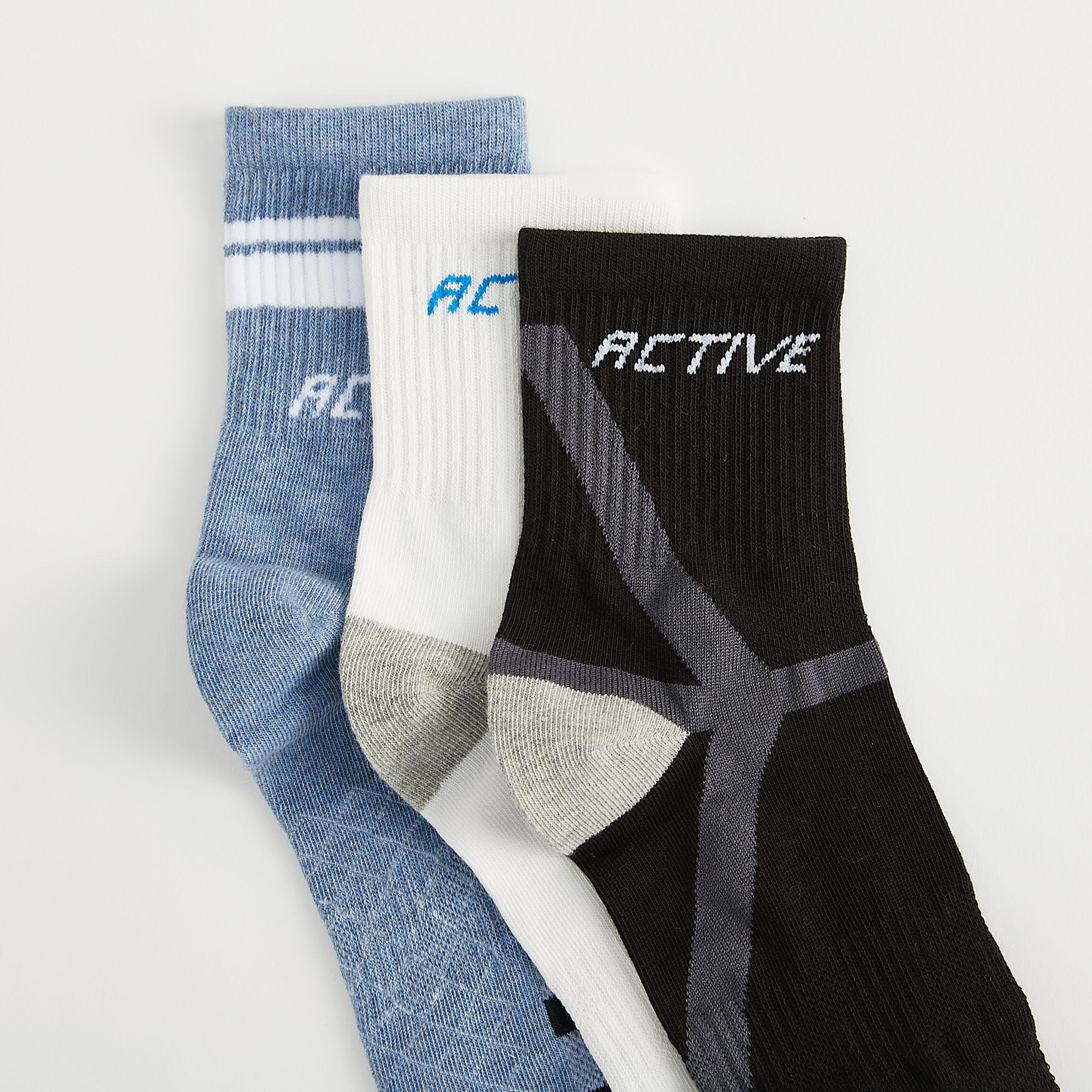 جوارب بطول ربلة الساق - طقم من 3-men-socks-image-2