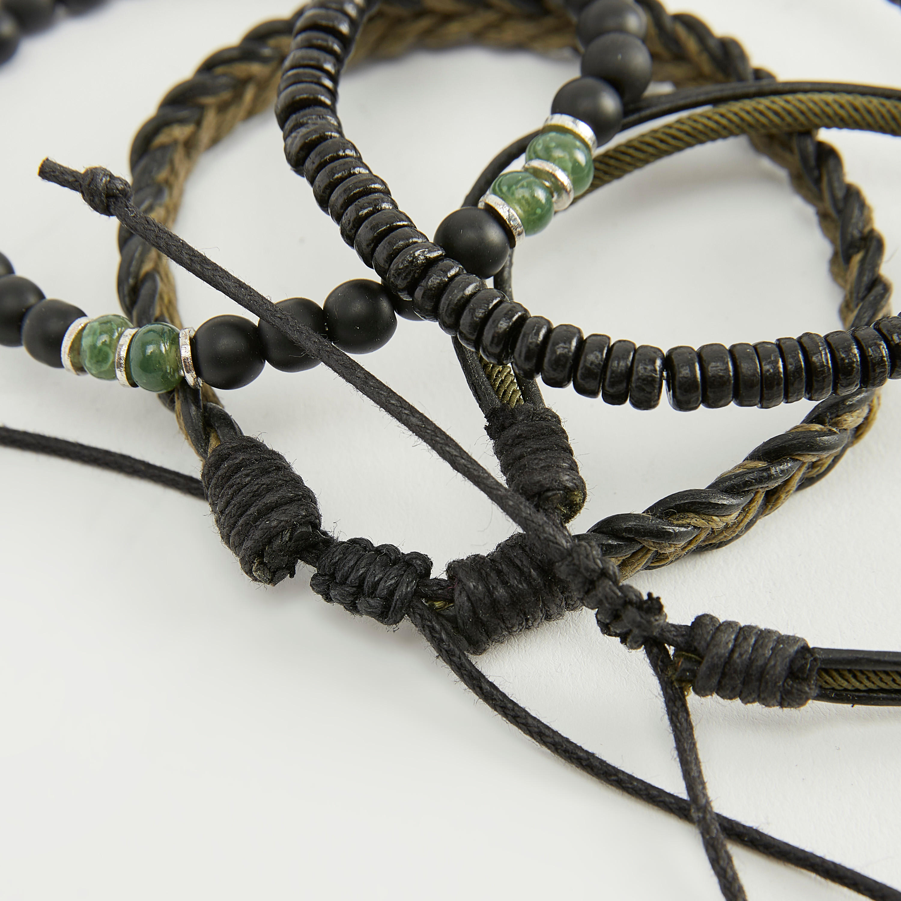 أساور متنوعة - طقم من 4 قطع-men-watchesandjewellery-bracelets-image-2