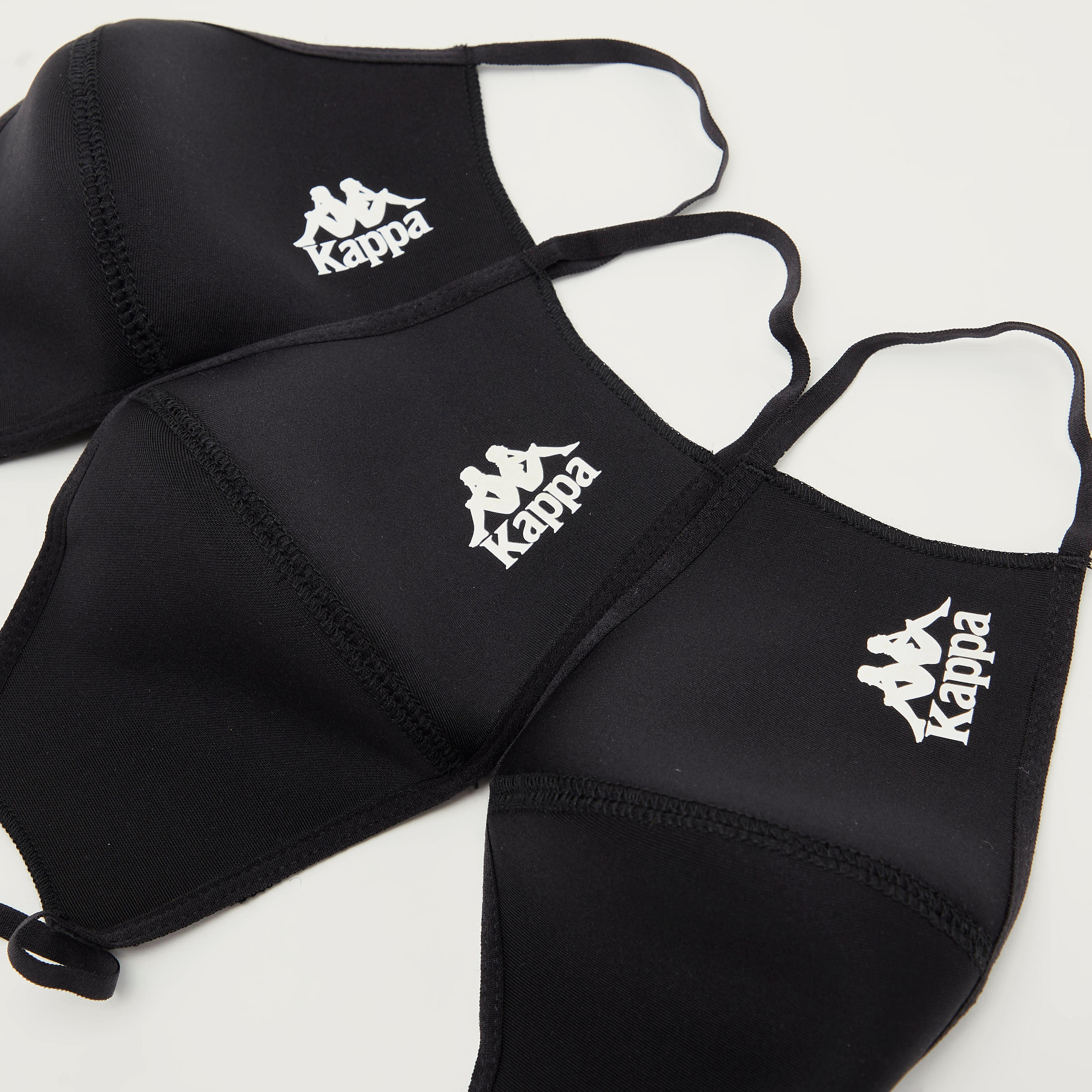 طقم ماسك وجه بطبعات شعار وحلقات مطّاطيّة من كابا - طقم من 3 قطع-women-clothingaccessories-fashionmasks-image-2