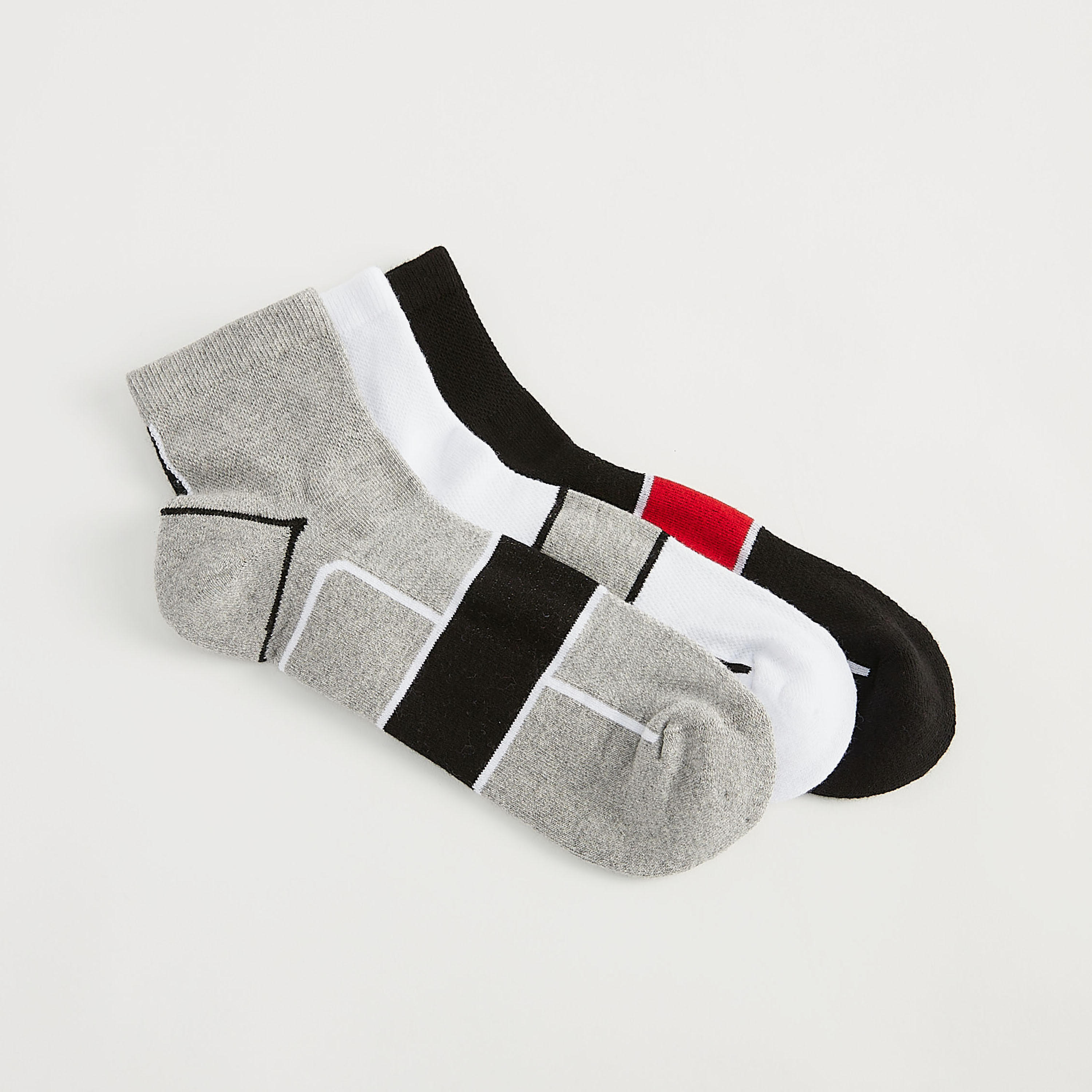 جوارب بطول الكاحل - طقم من 3-men-socks-image-4