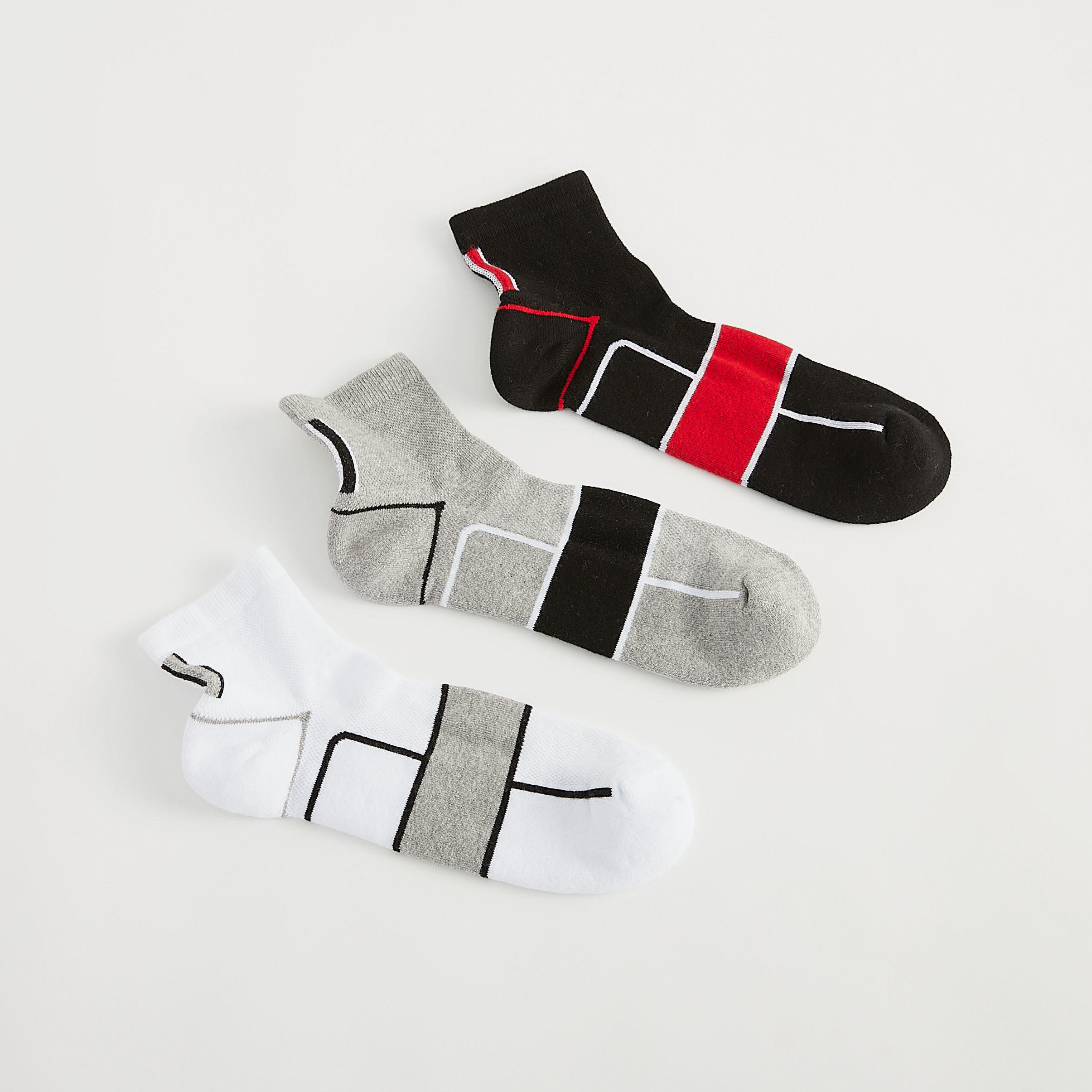 جوارب بطول الكاحل - طقم من 3-men-socks-image-3