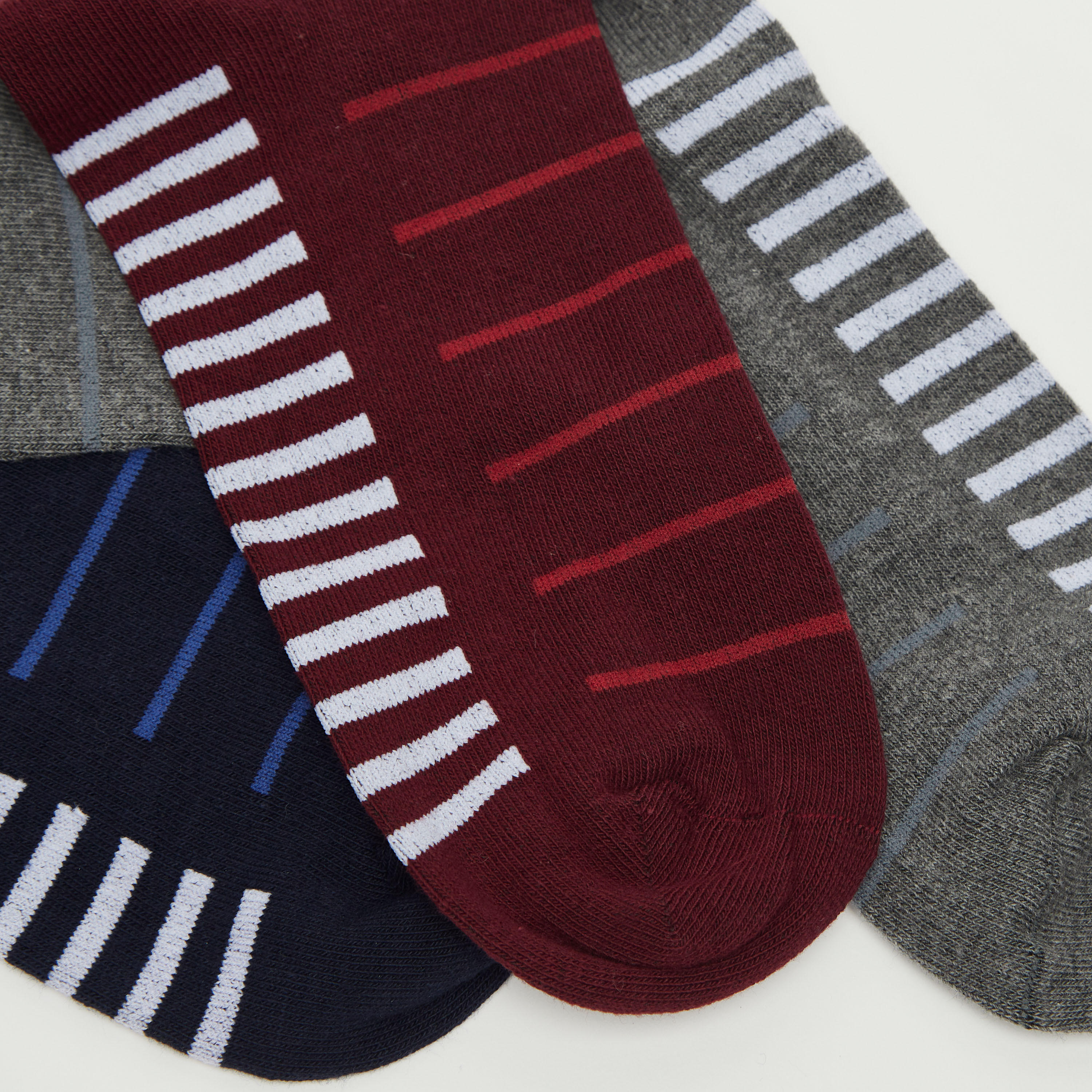 Striped Calf Length Socks-men-socks-image-4