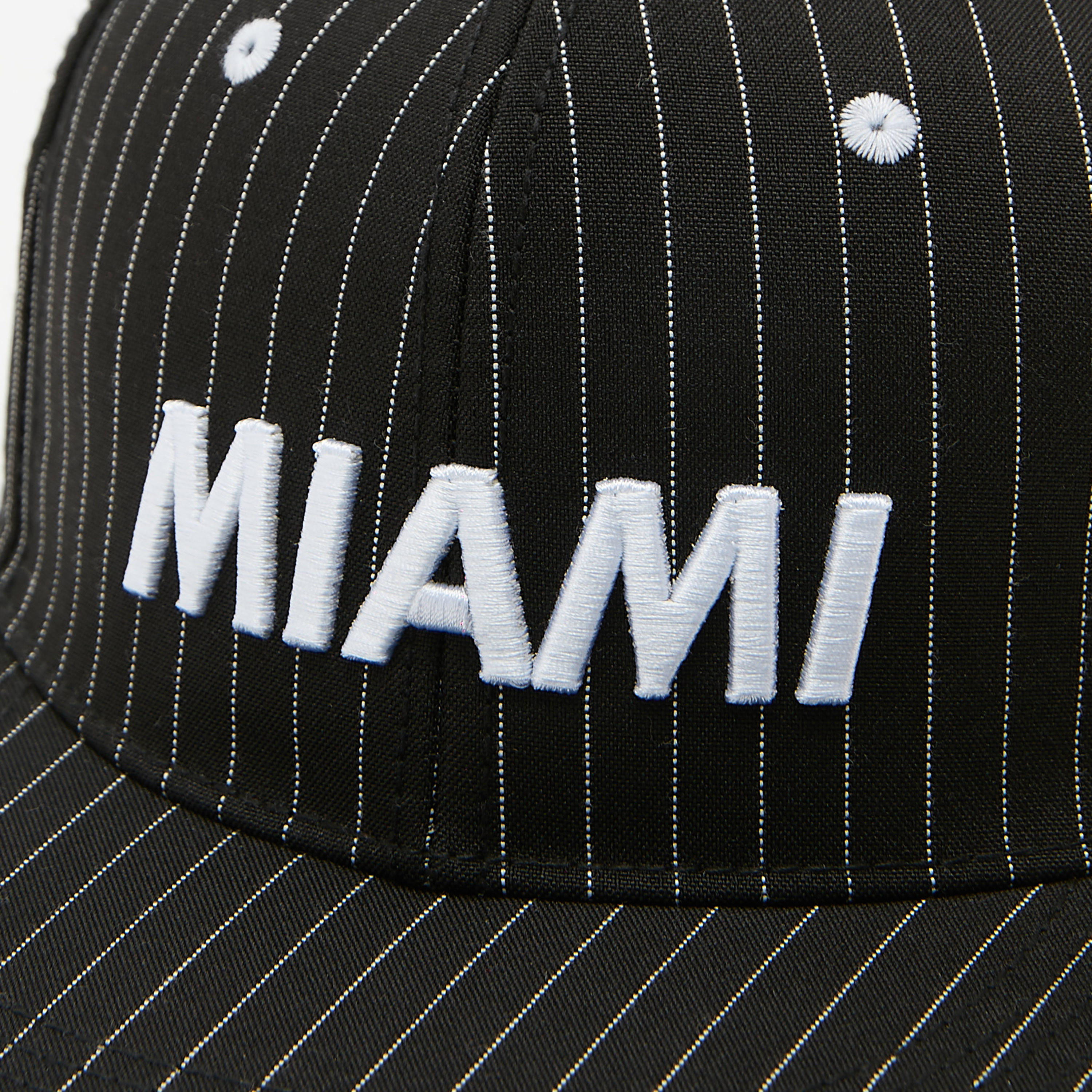 Embroidered Stripe Detailed Cap with Snap Back Closure-men-caps-image-2