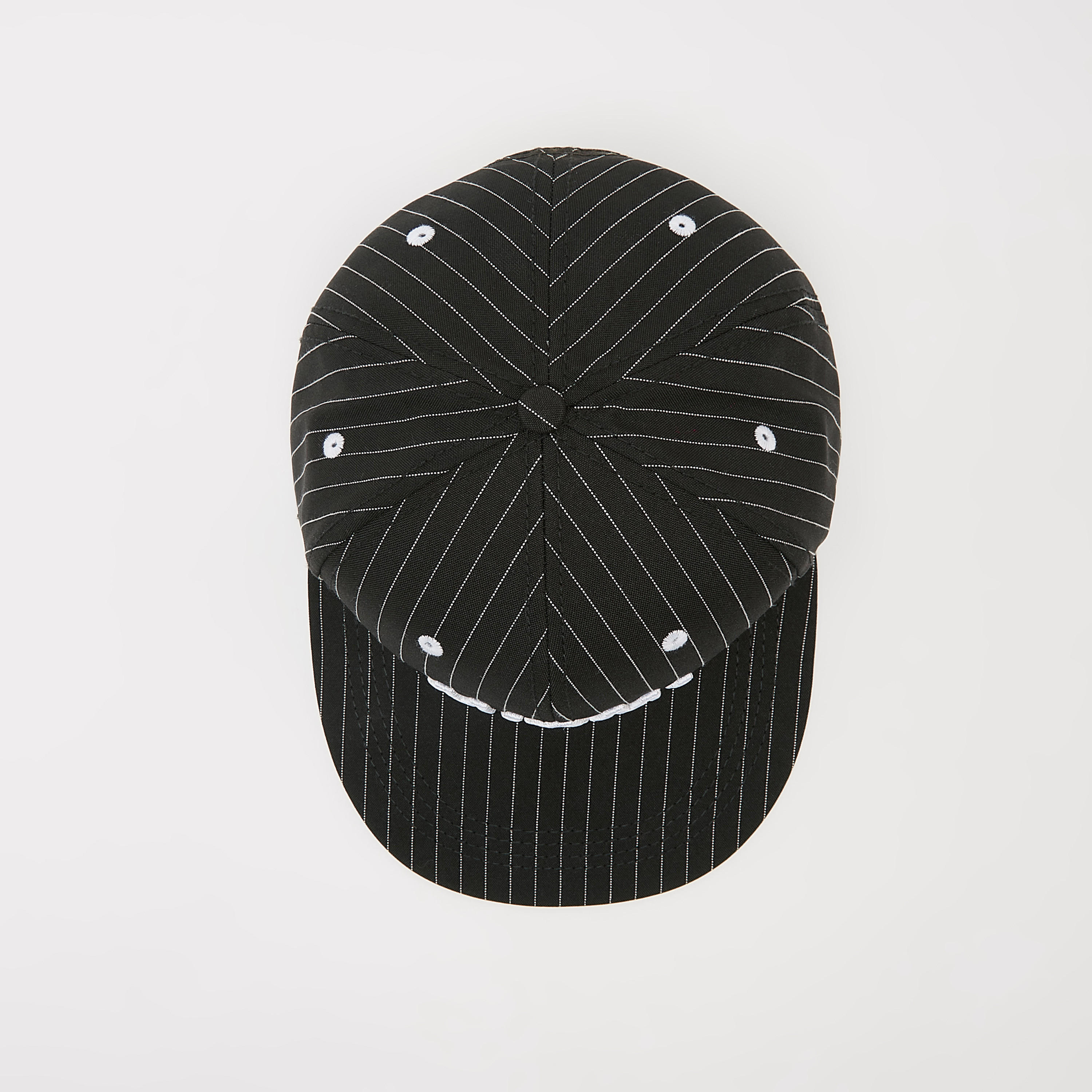 Embroidered Stripe Detailed Cap with Snap Back Closure-men-caps-image-3