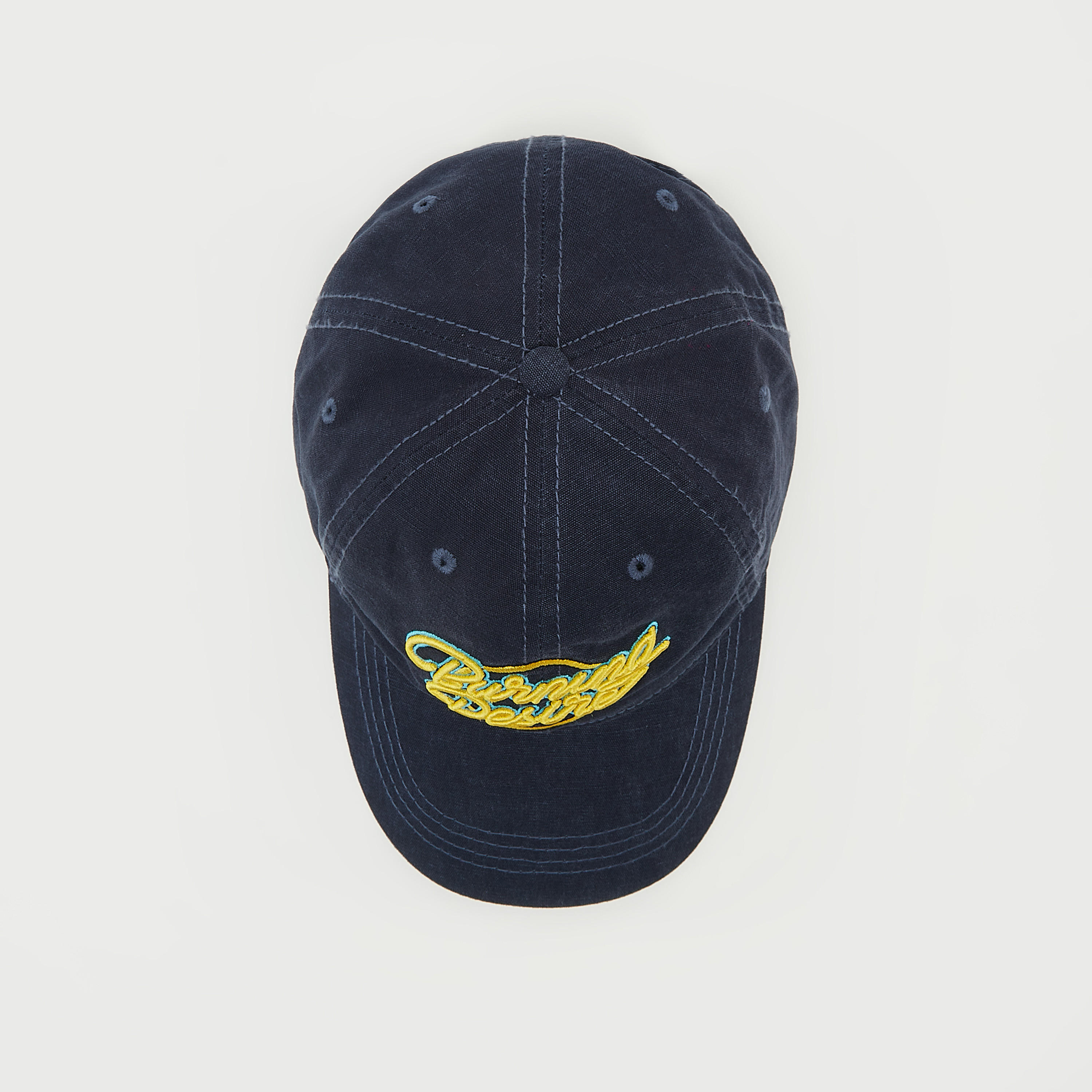 Embroidered Cap with Eyelets and Buckled Strap Closure-men-caps-image-4