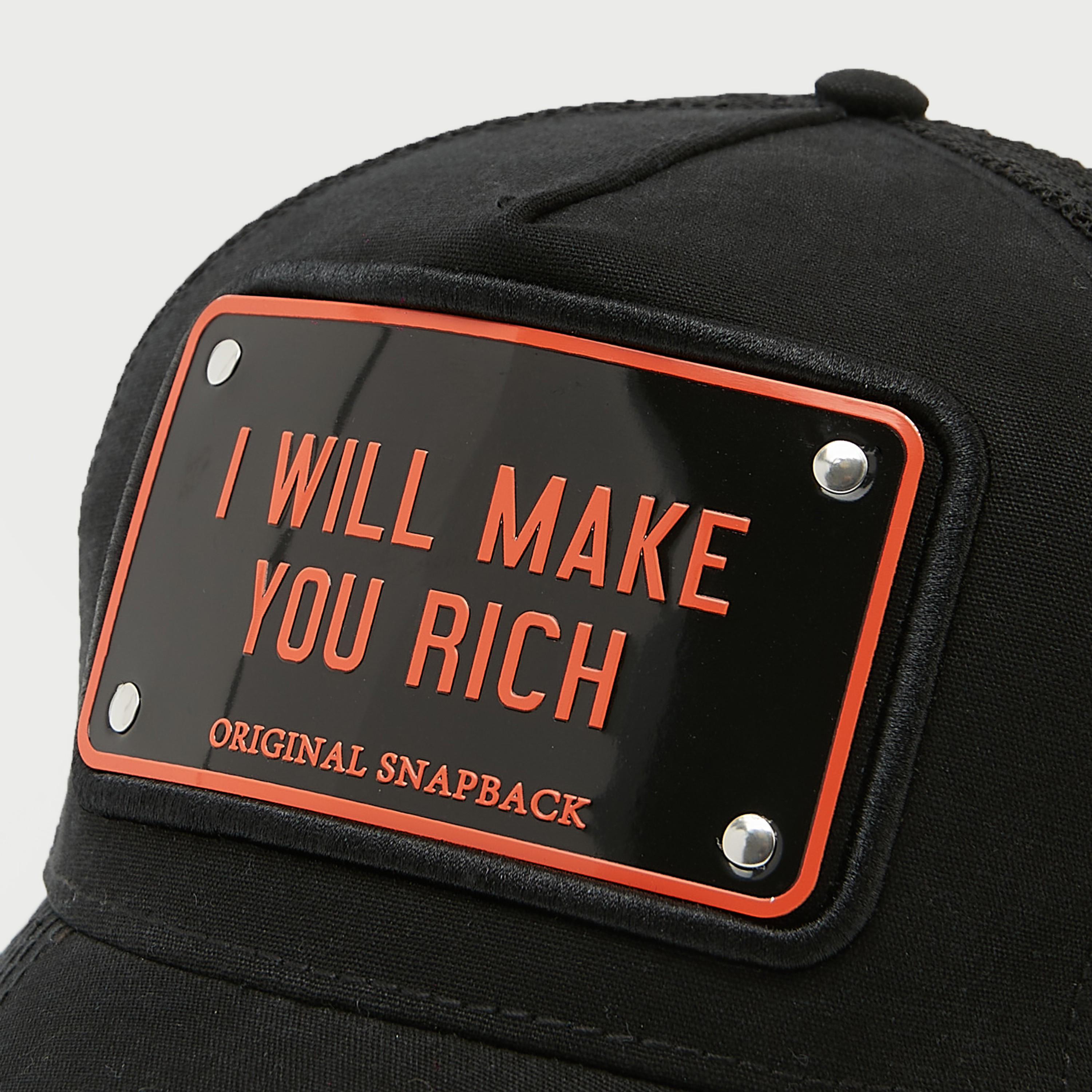 كاب بتفاصيل مزخرفة وشبكة وزر إغلاق خلفي-men-caps-image-4