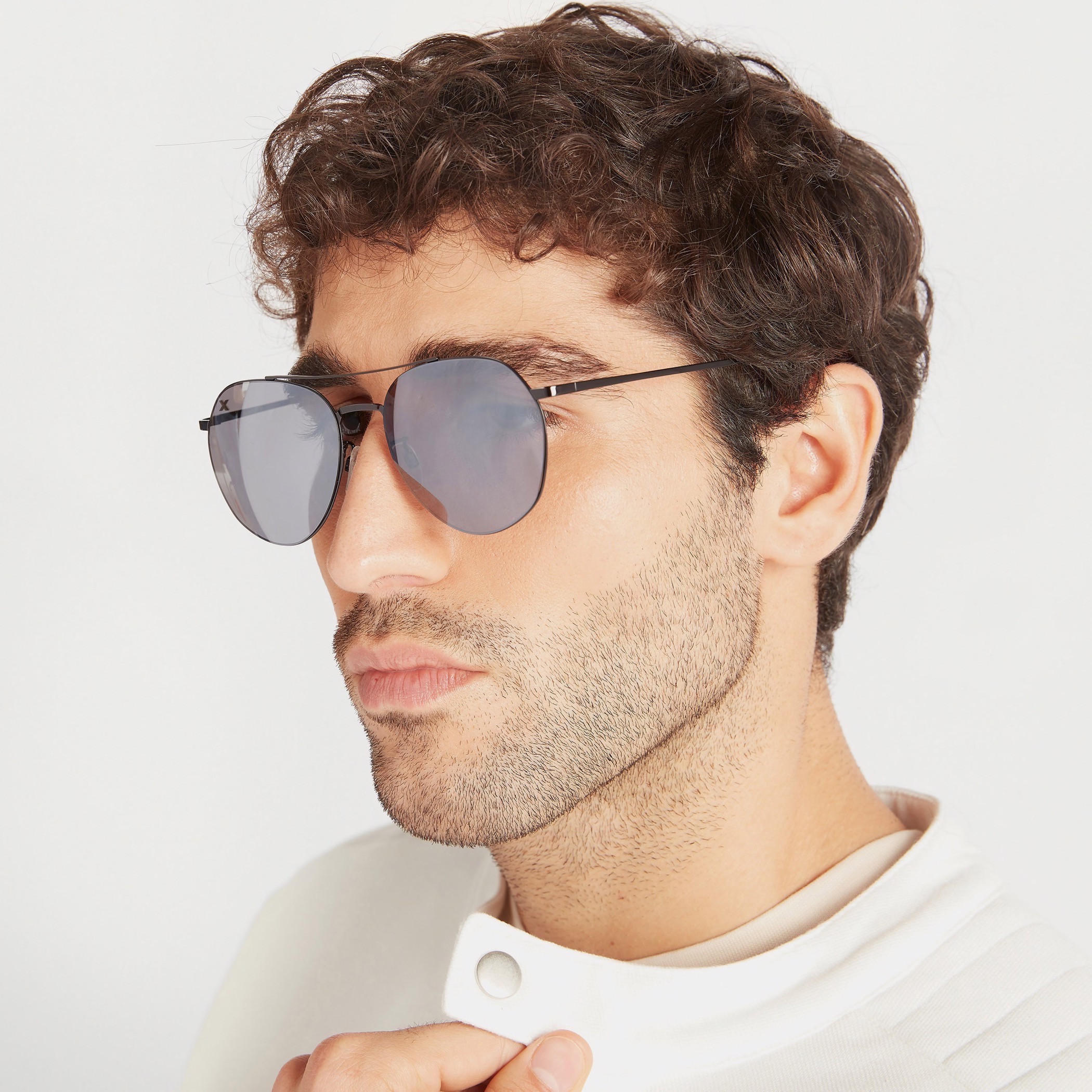 نظّارة شمسية أفياتور بإطار كامل ووسادات للأنف من أوكيالي-men-sunglasses-image-2