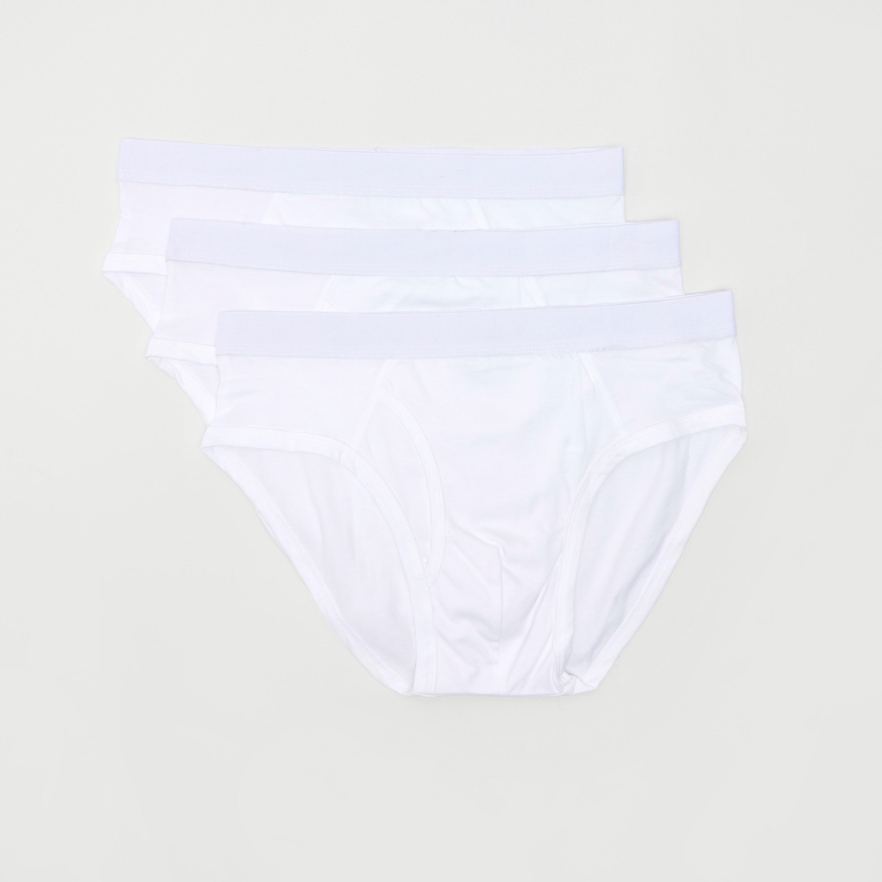 Set of 3 - Solid Briefs with Elasticated Waistband-men-clothing-innerwear-underwear-image-1