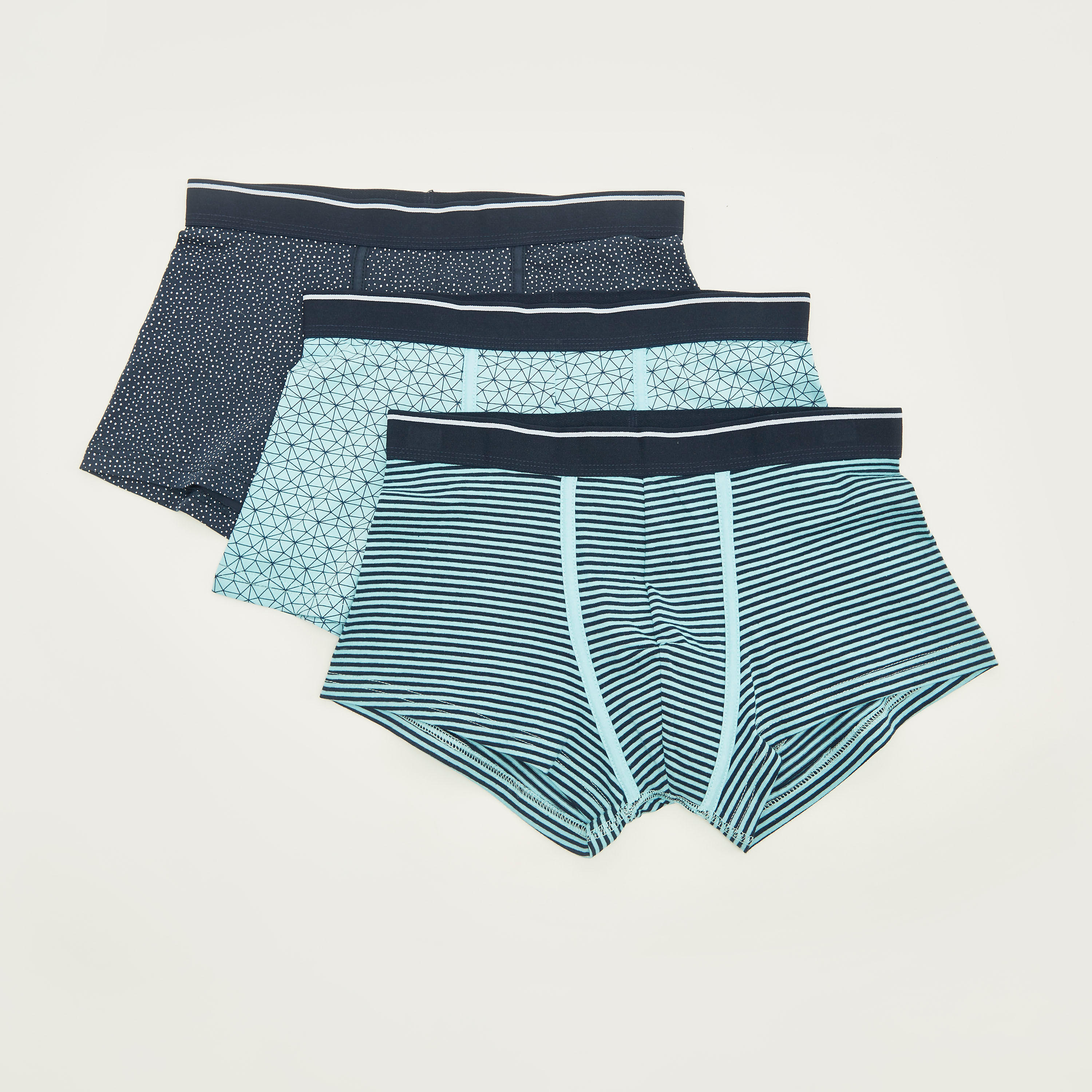 شورتات ترانك بخصر مطّاطي وطبعات - طقم من 3 قطع-men-clothing-innerwear-underwear-image-1
