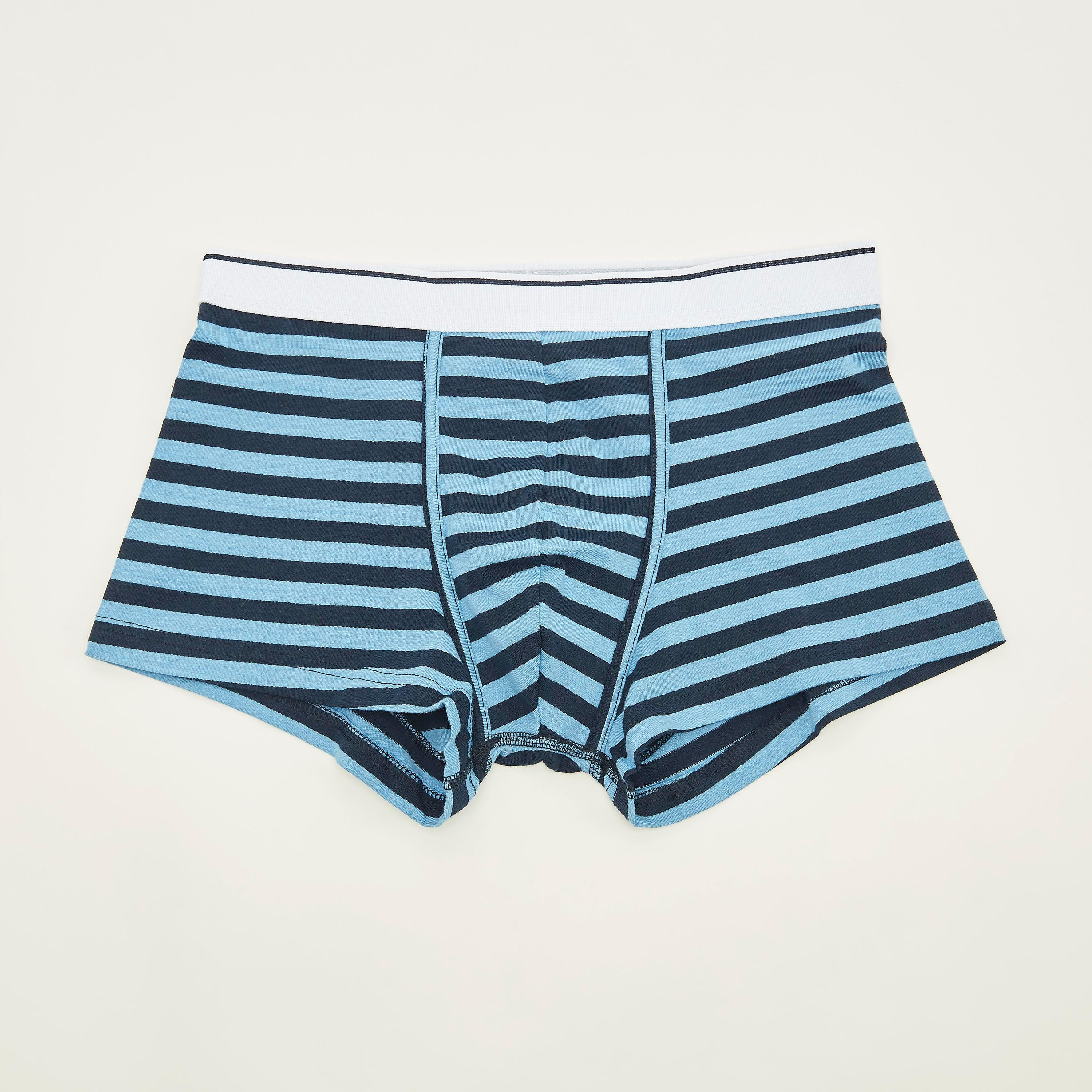 شورتات ترانك مقلّمة بخصر مطّاطي - طقم من 3 قطع-men-clothing-innerwear-underwear-image-2