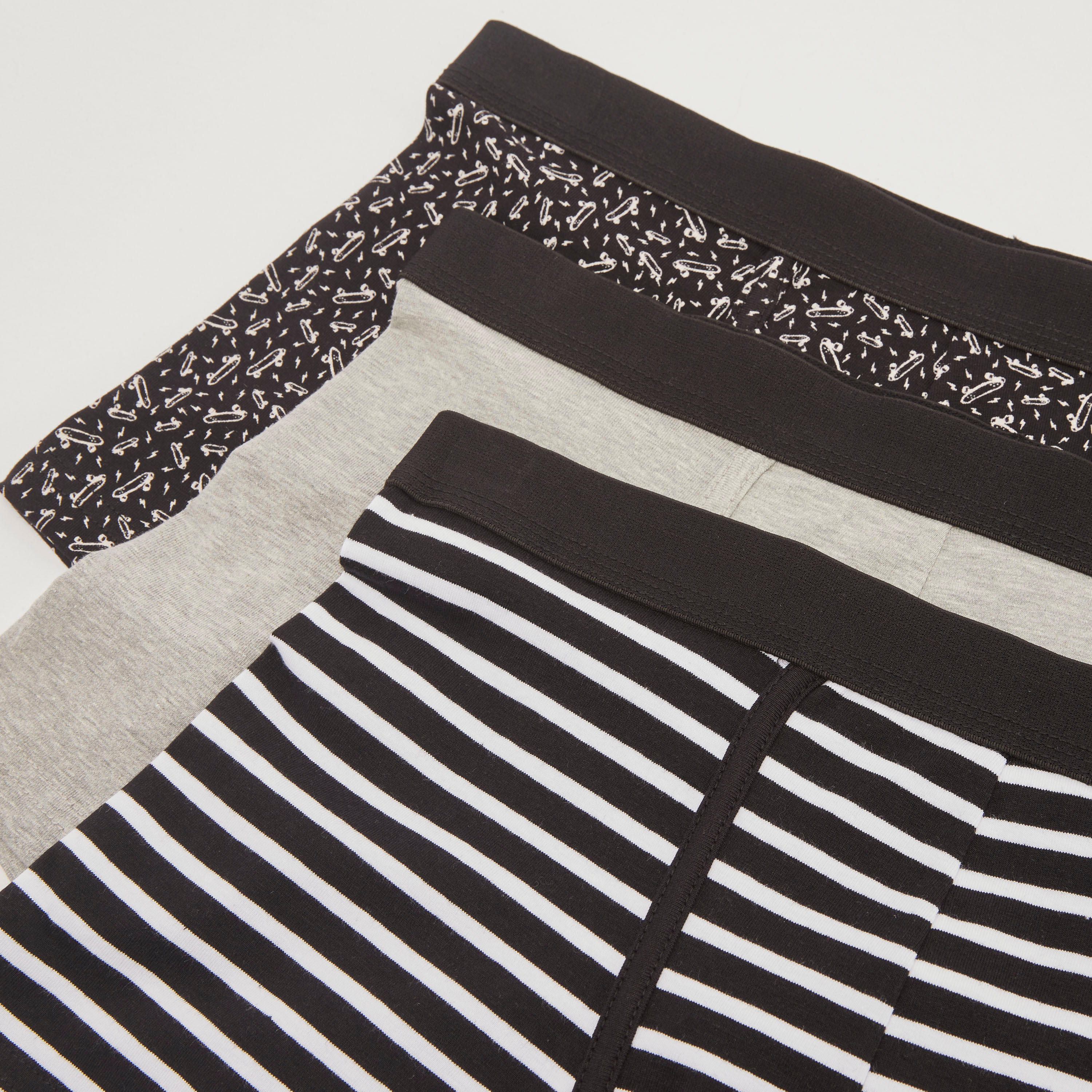 Set of 3 - Assorted A-Front Trunks with Elasticated Waistband-men-clothing-innerwear-underwear-image-2