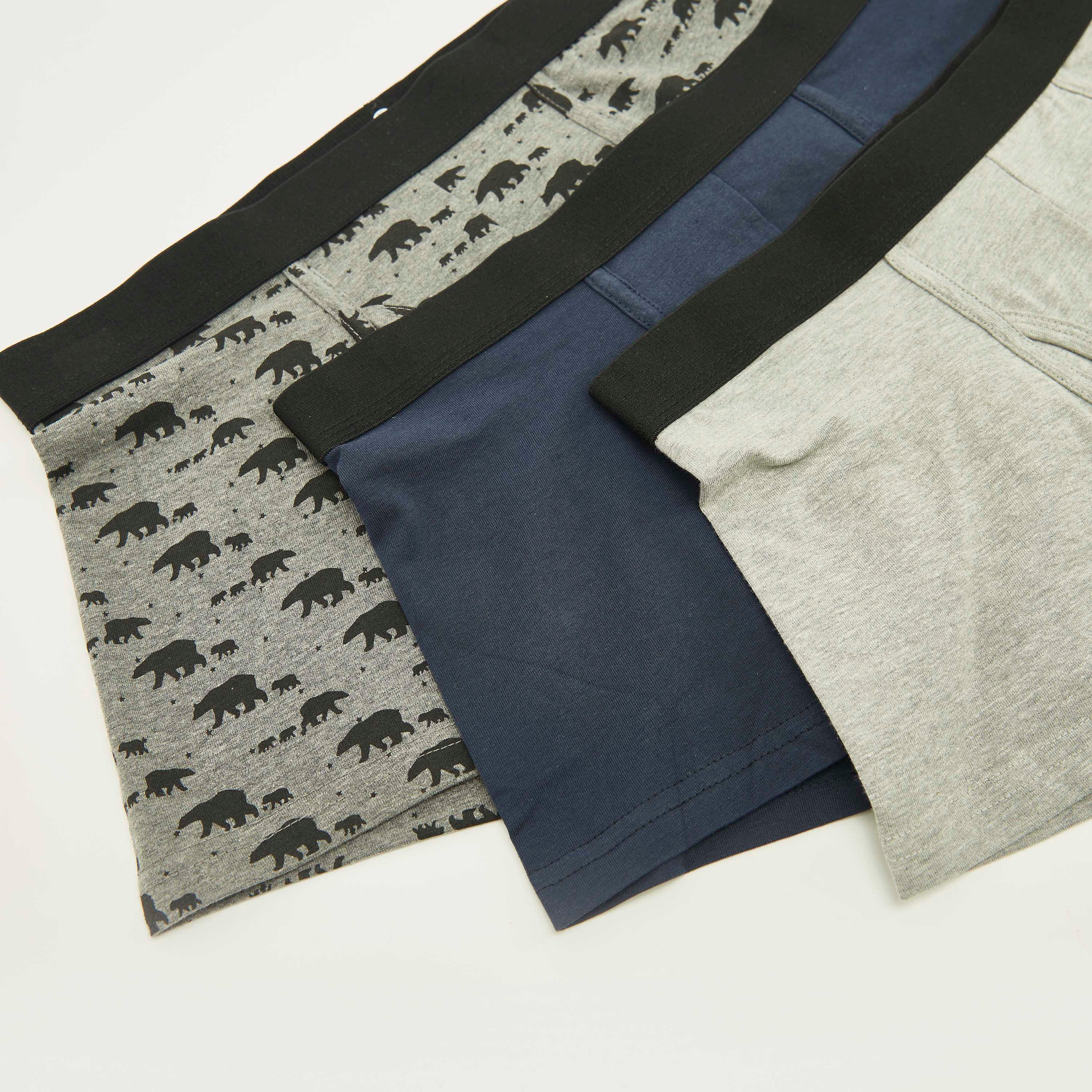 Set of 3 - Assorted Trunks with Elasticated Waistband-men-clothing-innerwear-underwear-image-2