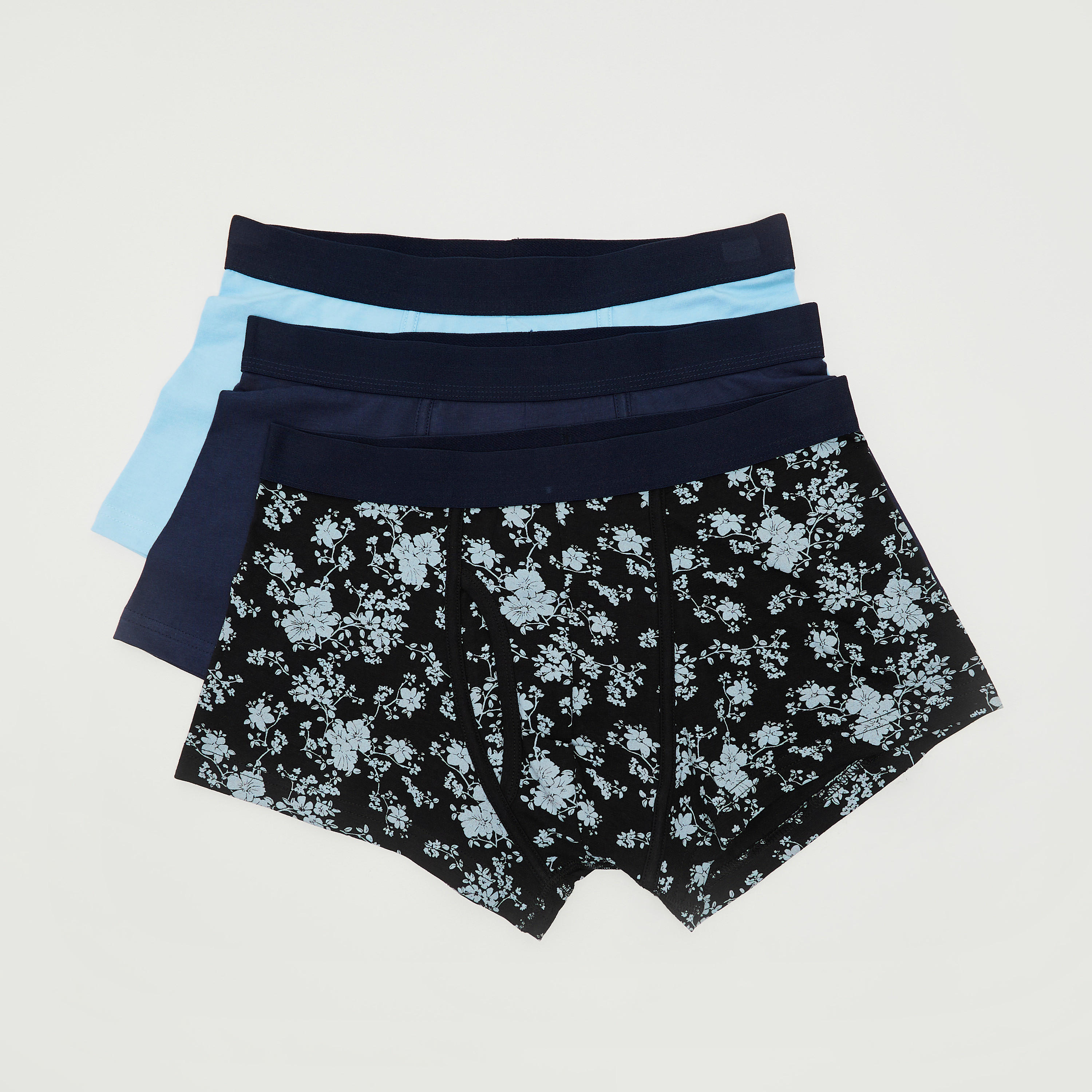 شورتات ترانك بخصر مطّاطي - طقم من 3 قطع متنوّعة-men-clothing-innerwear-underwear-image-4