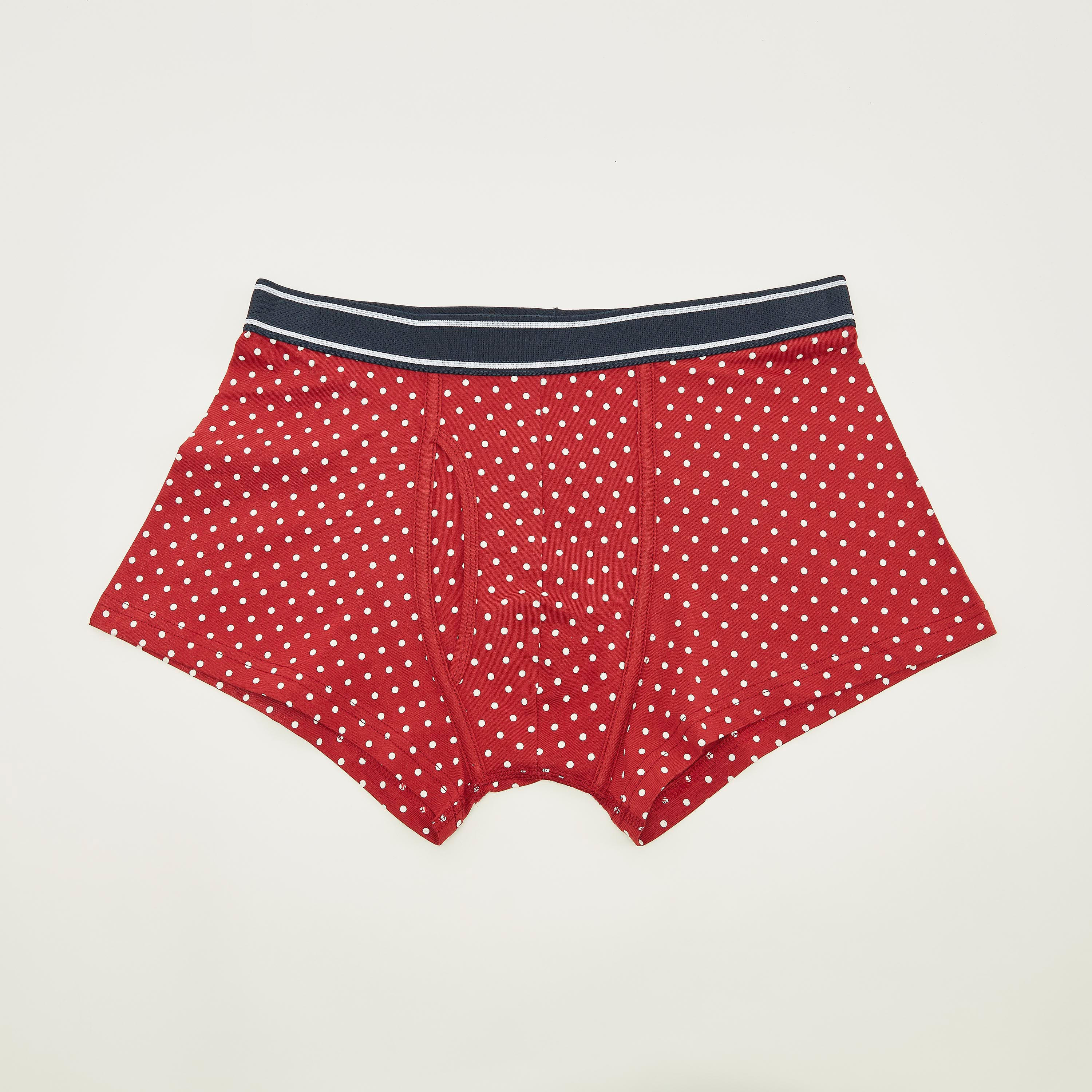شورتات ترانك بخصر مطّاطي وطبعات منقّطة - طقم من 3 قطع-men-clothing-innerwear-underwear-image-3