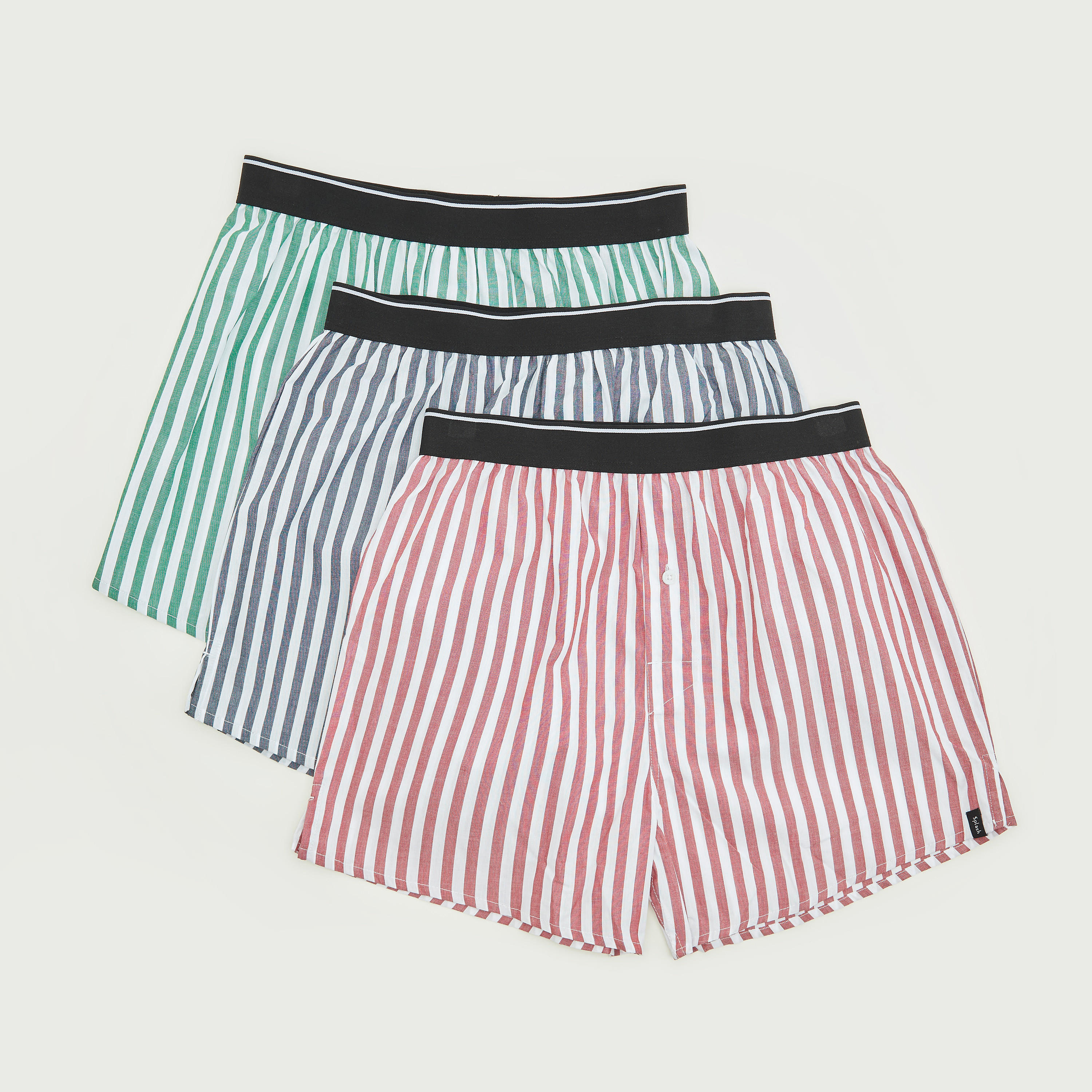 بوكسر مخطّط بخصر مطاطي - طقم من 3 قطع-men-clothing-innerwear-underwear-image-1