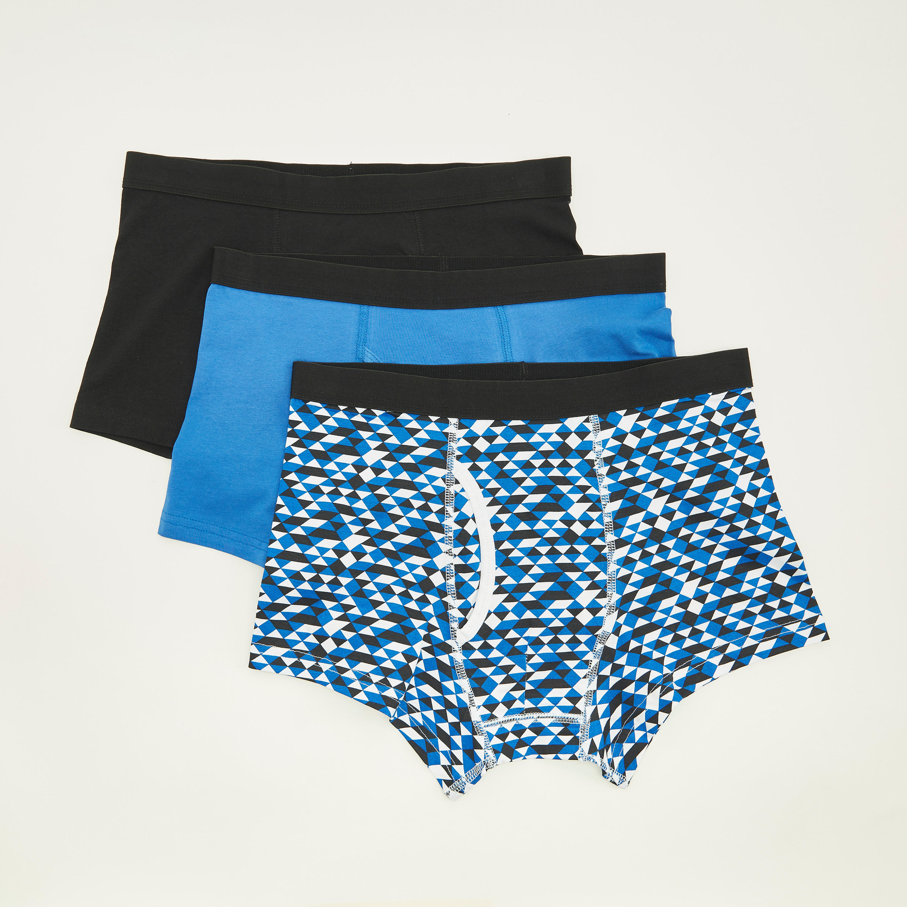 Assorted Trunk with Elasticated Waistband - Set of 3-men-clothing-innerwear-underwear-image-1