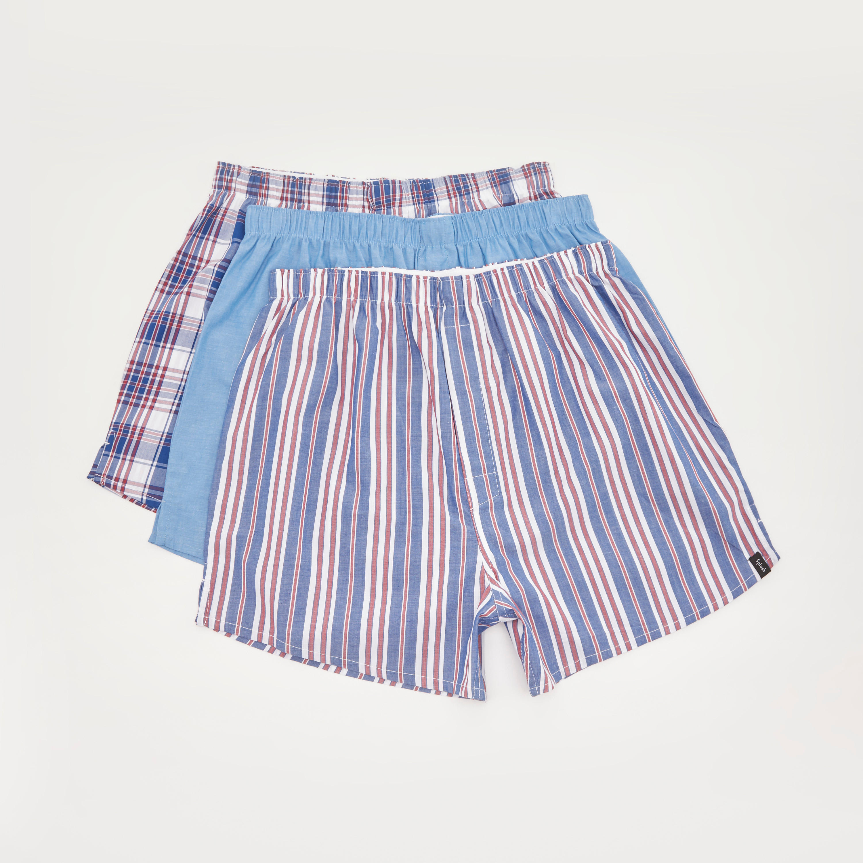 بوكسر بخصر مطاطي - طقم من 3 قطع متنوعة-men-clothing-innerwear-underwear-image-4