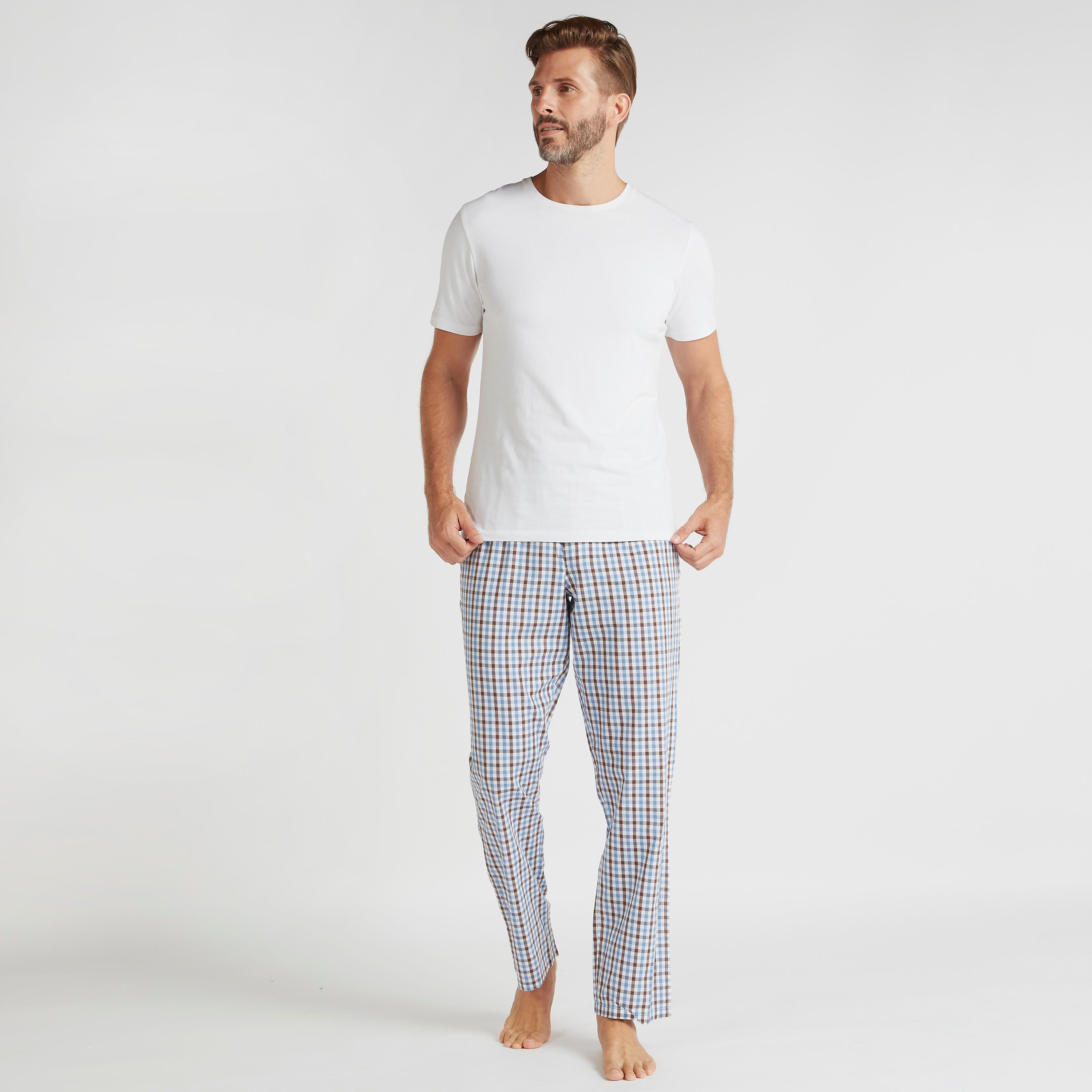 طقم بيجامات طويلة متنوّعة بخصر مطاطي - قطعتين-men-clothing-nightwear-pyjamaandshorts-image-3