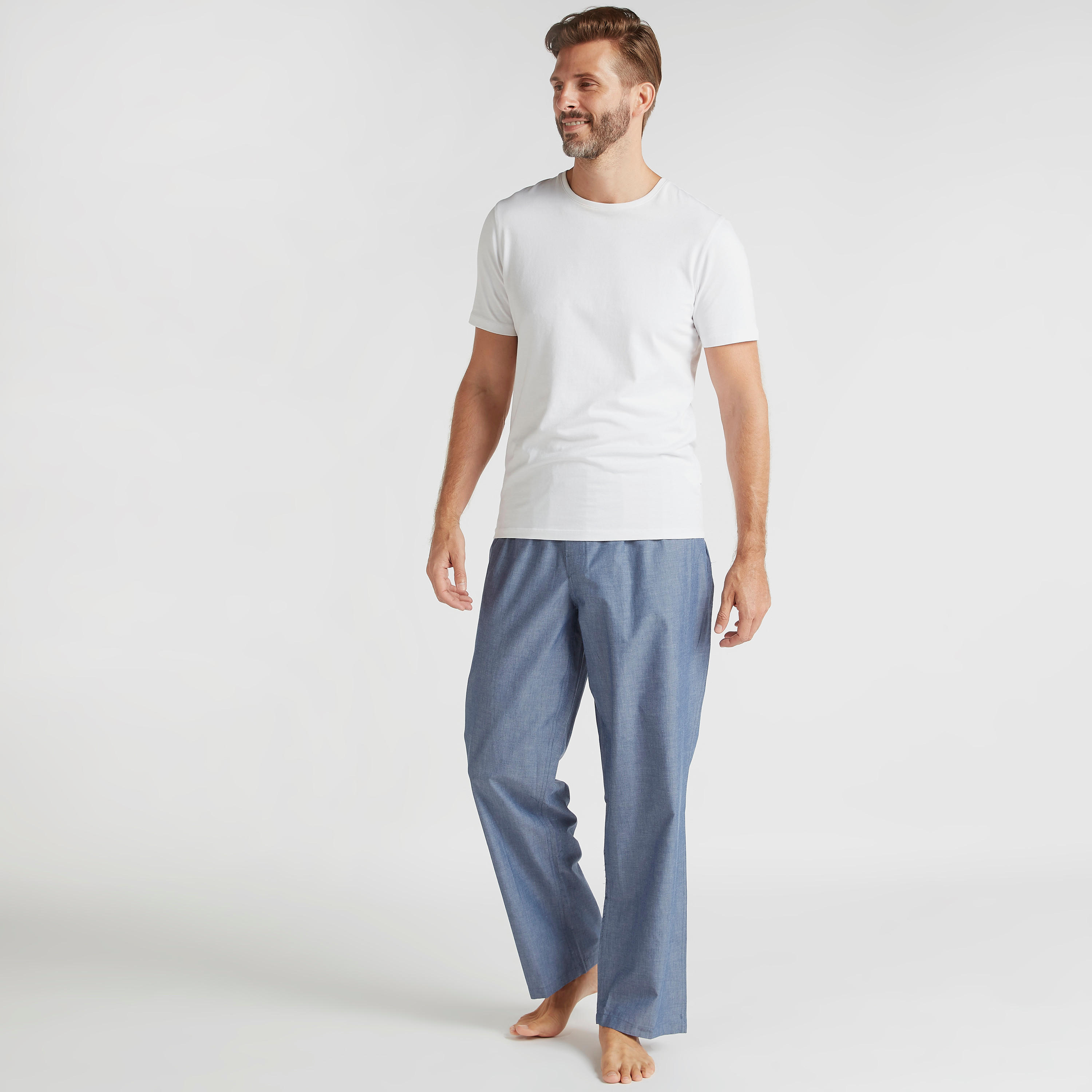طقم بيجامات طويلة متنوّعة بخصر مطاطي - قطعتين-men-clothing-nightwear-pyjamaandshorts-image-4