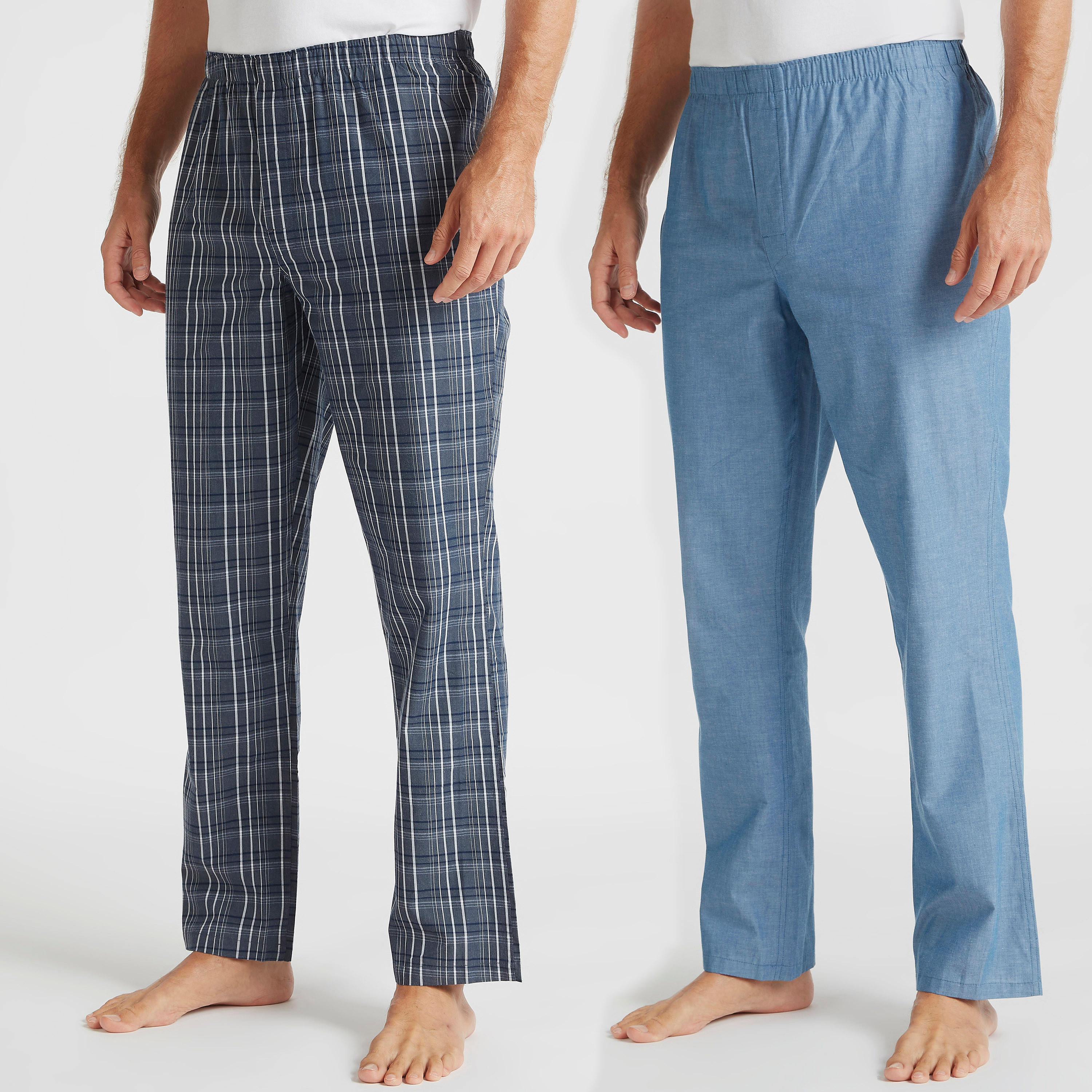 طقم بيجامات طويلة متنوّعة بخصر مطاطي - قطعتين-men-clothing-nightwear-pyjamaandshorts-image-7