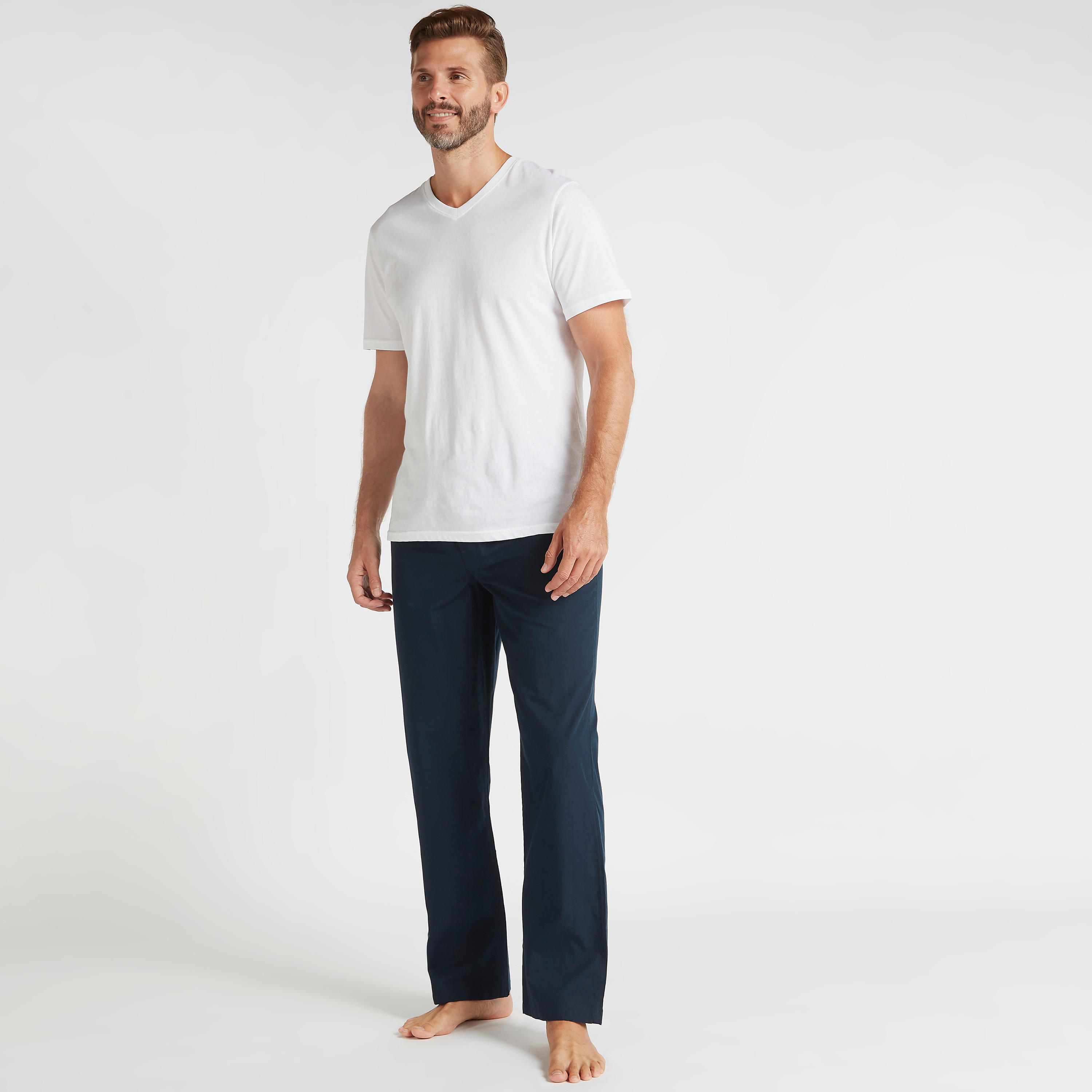 طقم بنطلون بيجاما طويل بخصر مطّاطي بطبعات - قطعتين-men-clothing-nightwear-pyjamaandshorts-image-8