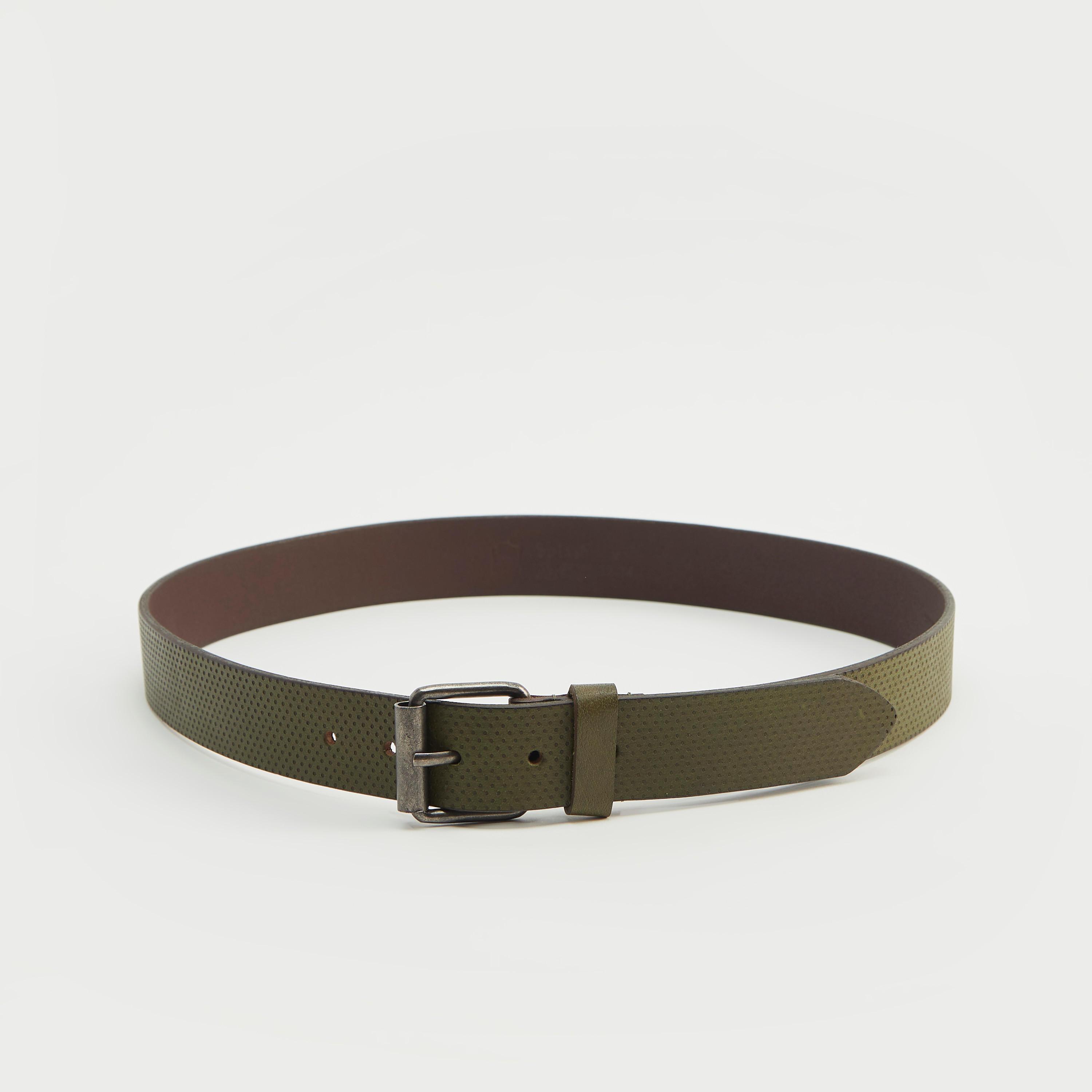 حزام بارز الملمس بإبزيم بدبوس إغلاق-men-beltsandwallets-belts-image-2