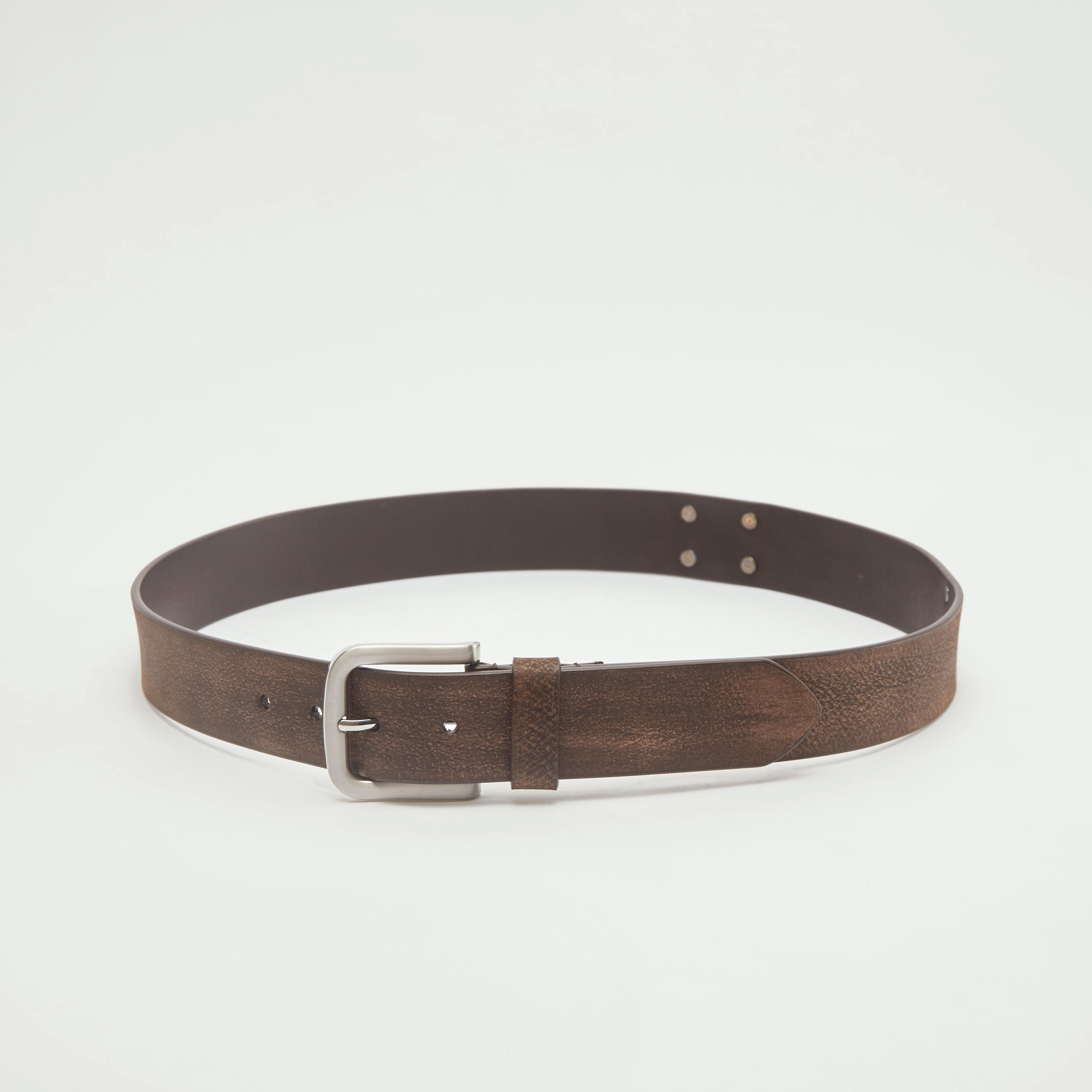 حزام منقوش بشعار بإبزيم بدبّوس إغلاق من لي كوبر-men-beltsandwallets-belts-image-3