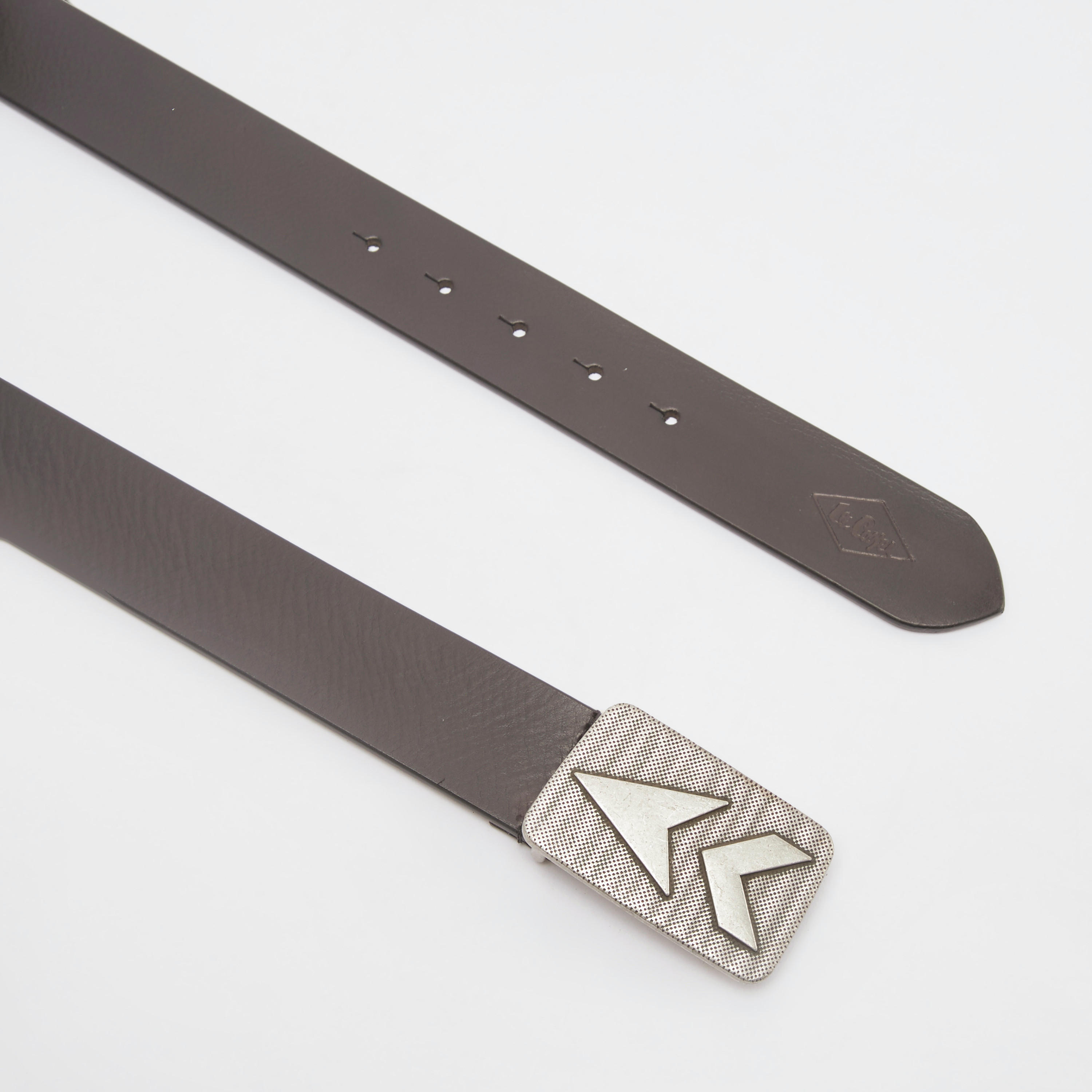حزام سادة بإبزيم إغلاق من لي كوبر-men-beltsandwallets-belts-image-1