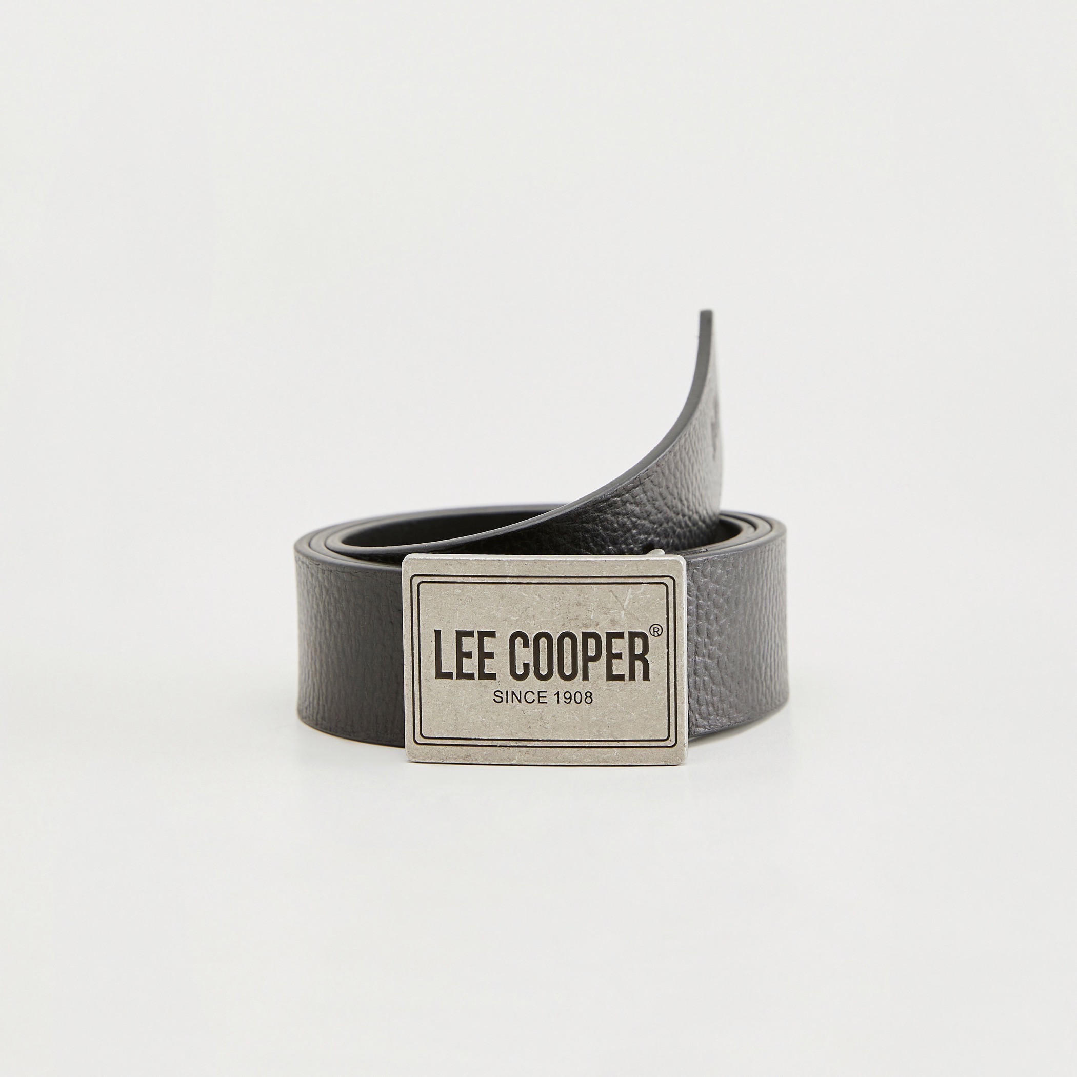 حزام بارز الملمس بإبزيم إغلاق من لي كوبر-men-beltsandwallets-belts-image-1