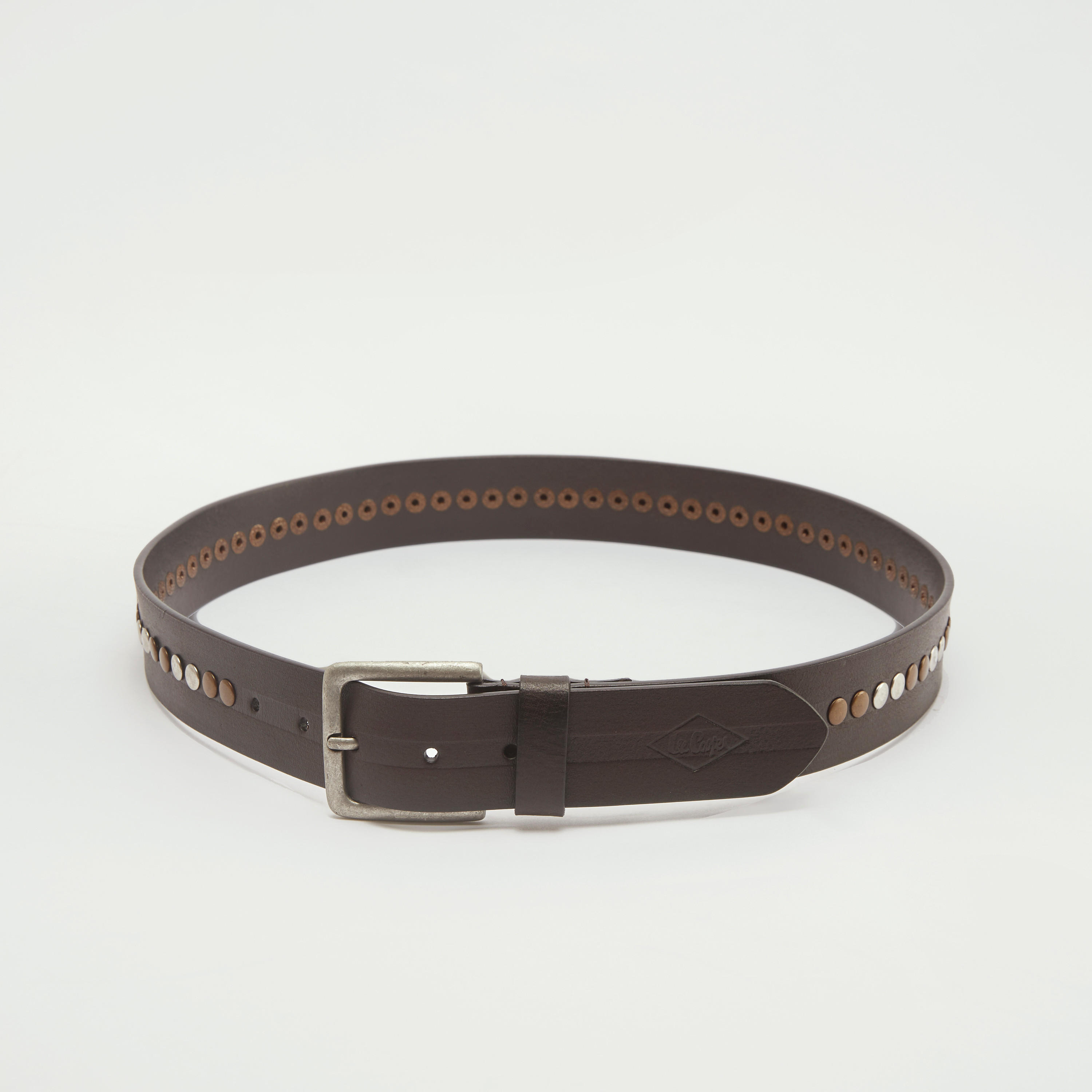 حزام مرصّع بإبزيم بدبّوس إغلاق من لي كوبر-men-beltsandwallets-belts-image-1