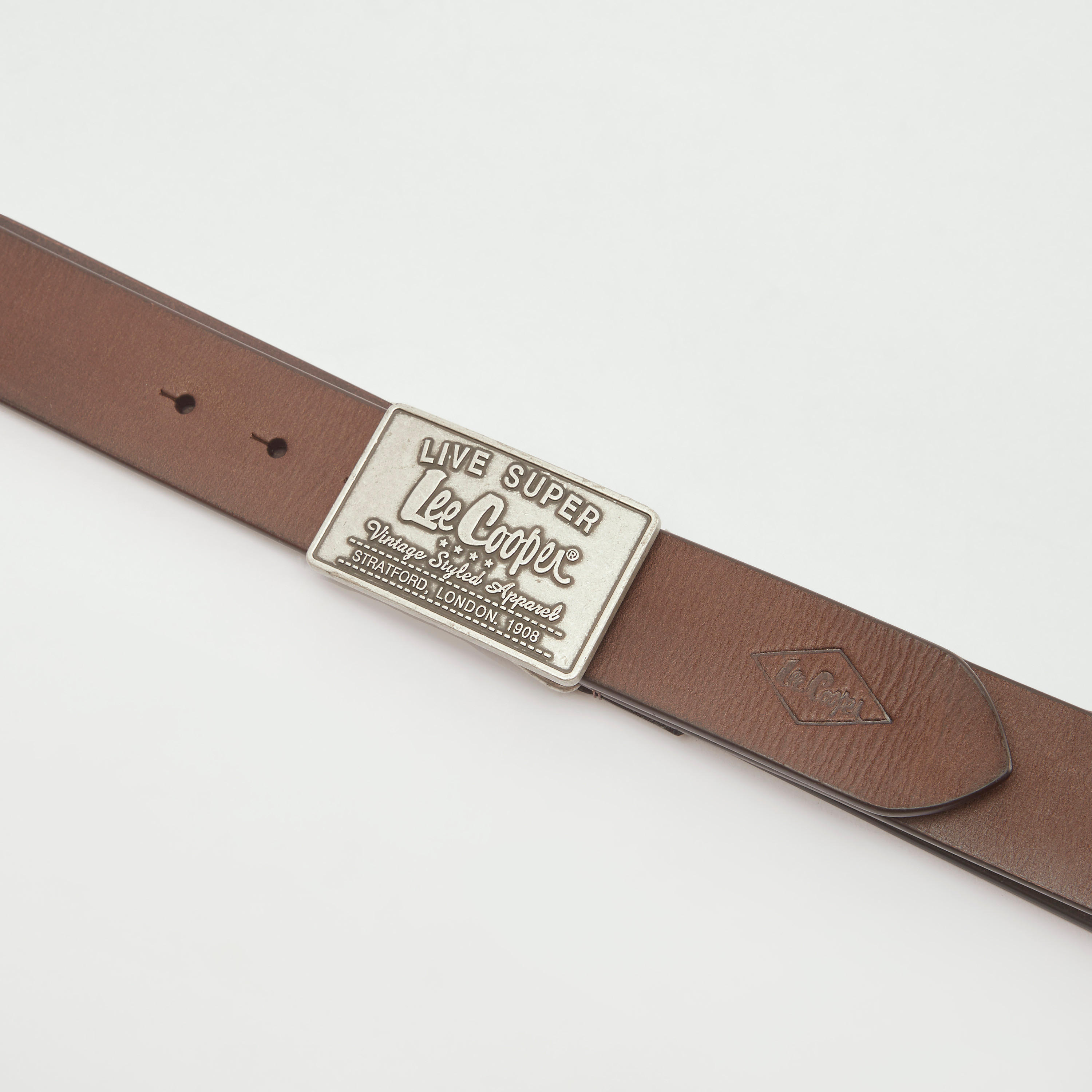 حزام بارز الملمس بإبزيم إغلاق من لي كوبر-men-beltsandwallets-belts-image-3