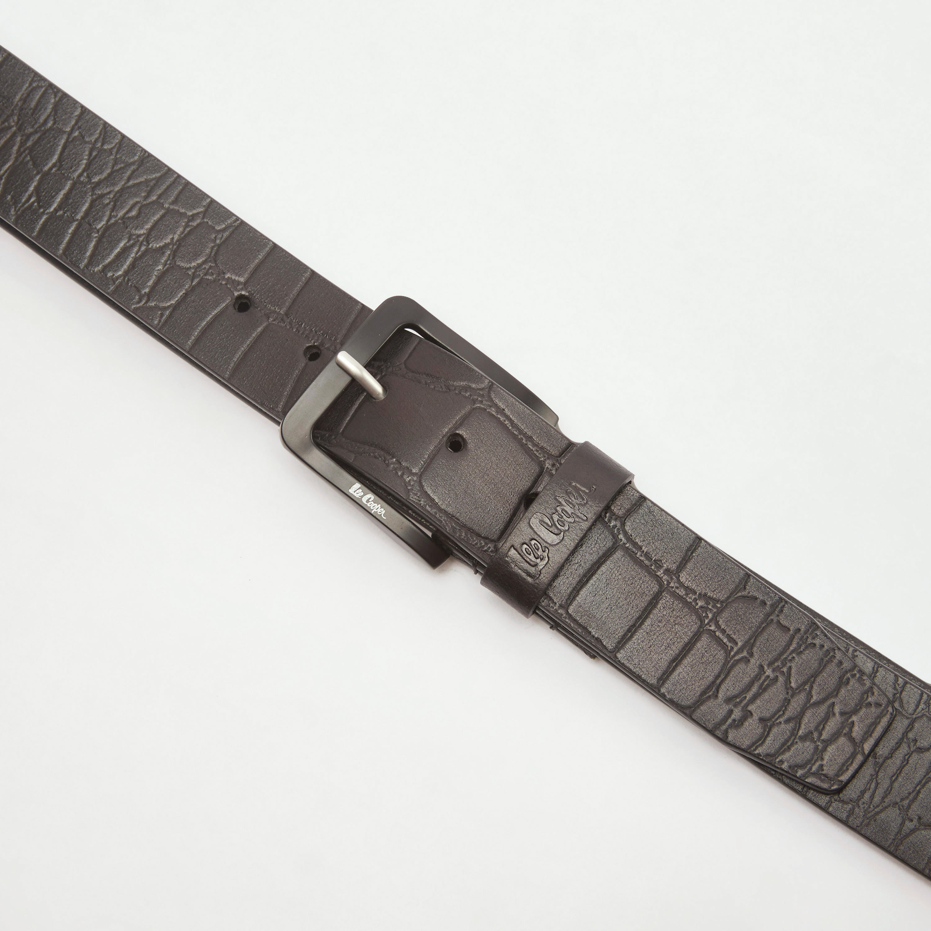 Lee Cooper Textured Waist Belt with Pin Buckle Closure-men-beltsandwallets-belts-image-2