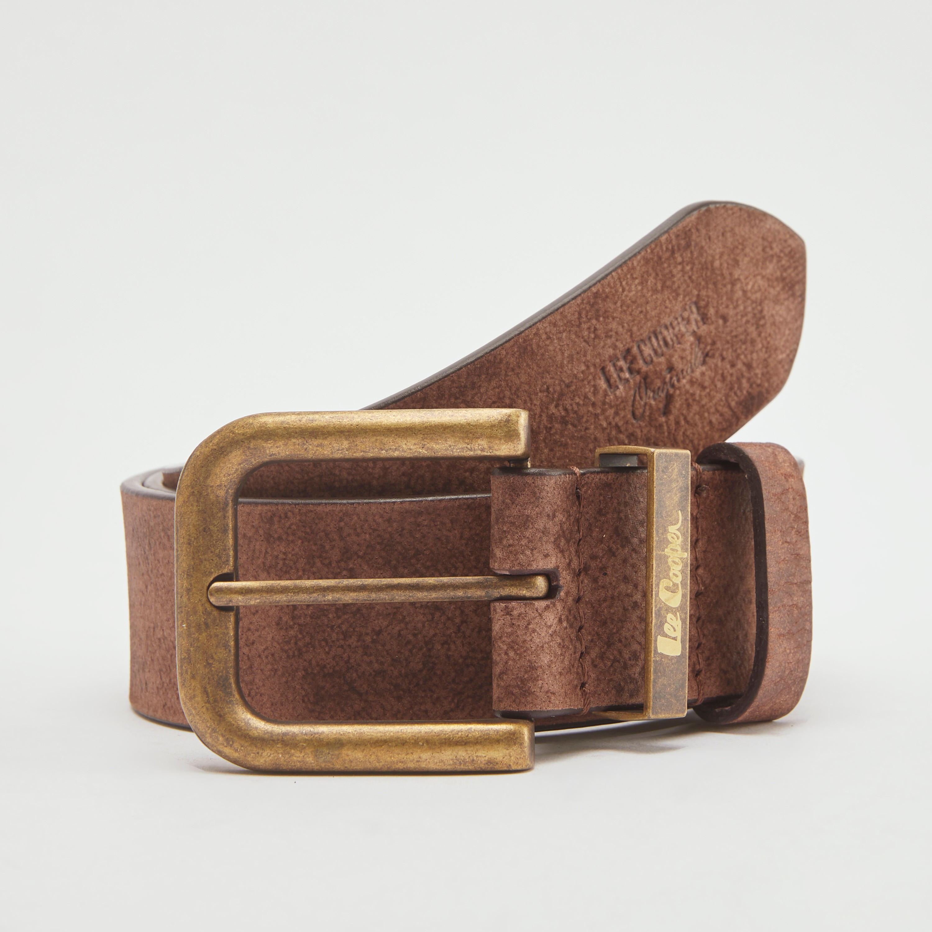 Lee Cooper Textured Waist Belt with Pin Buckle Closure-men-beltsandwallets-belts-image-1