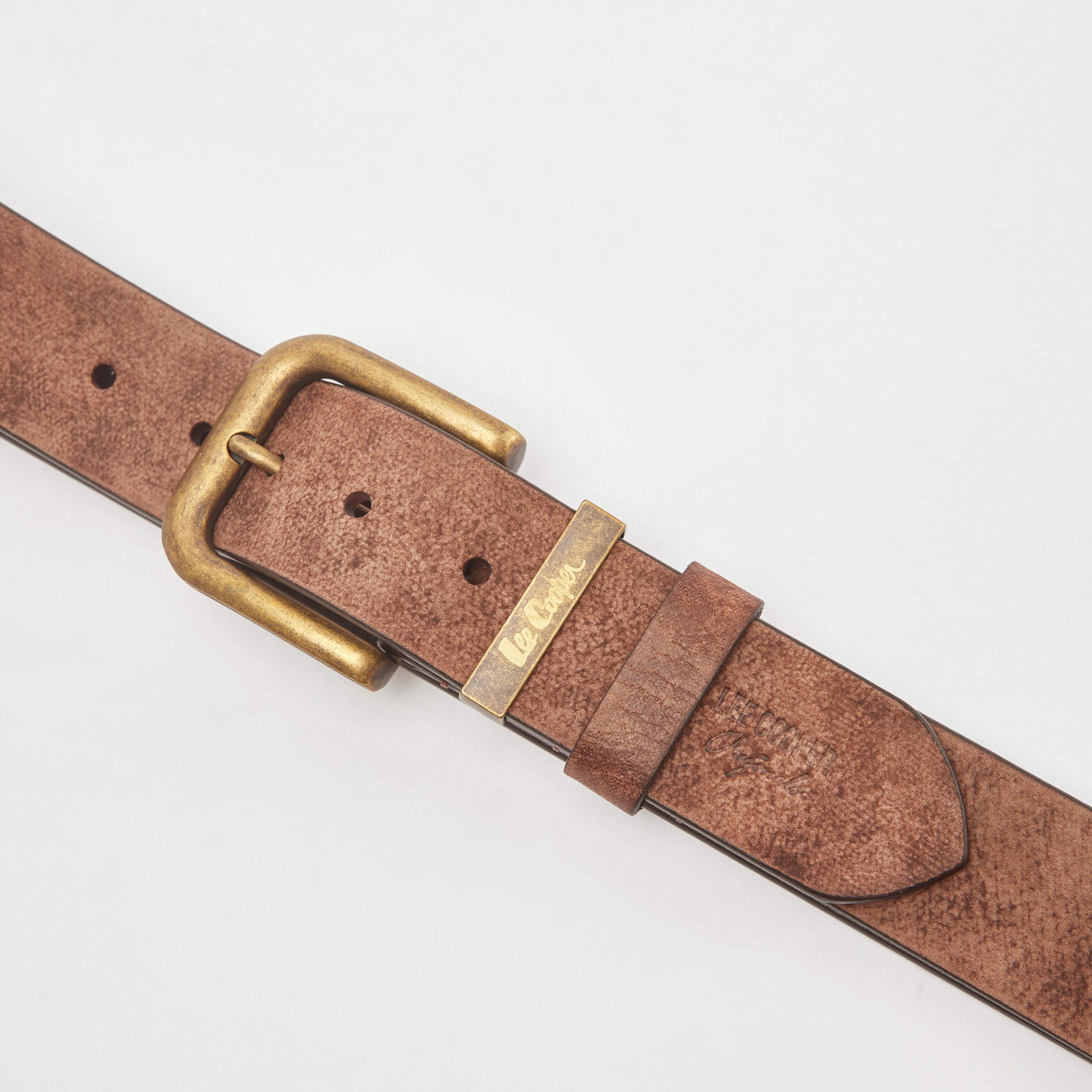 Lee Cooper Textured Waist Belt with Pin Buckle Closure-men-beltsandwallets-belts-image-2