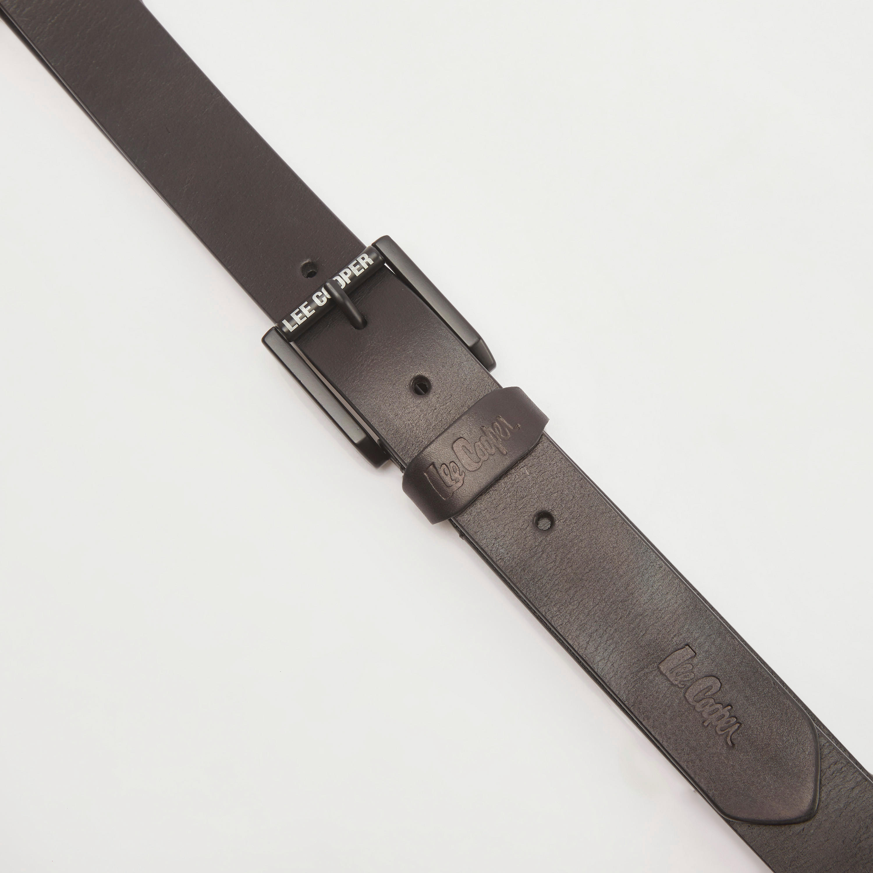 Lee Cooper Solid Waist Belt with Pin Buckle Closure-men-beltsandwallets-belts-image-2
