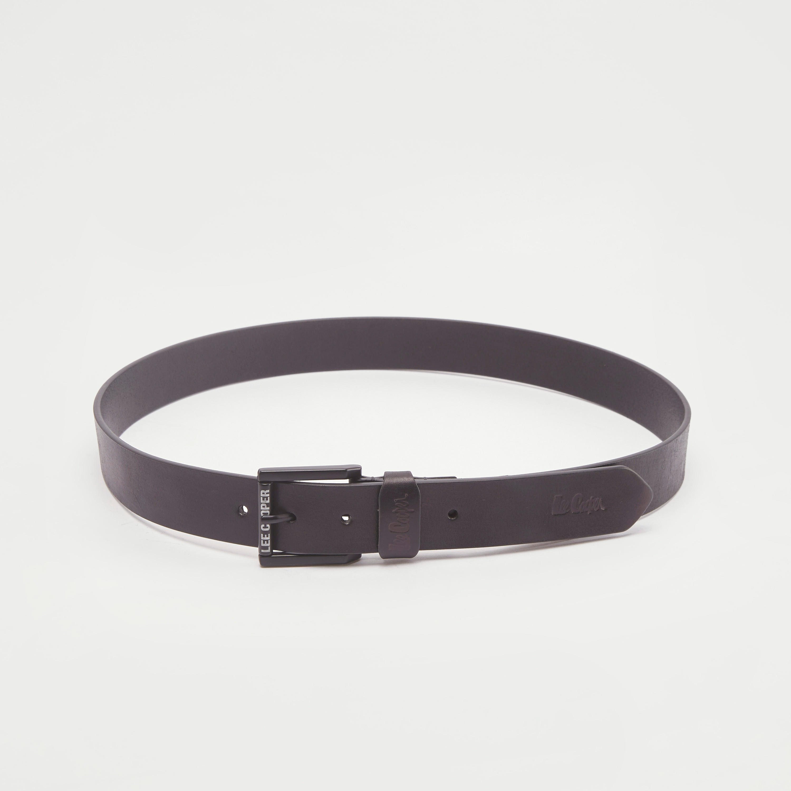 Lee Cooper Solid Waist Belt with Pin Buckle Closure-men-beltsandwallets-belts-image-3